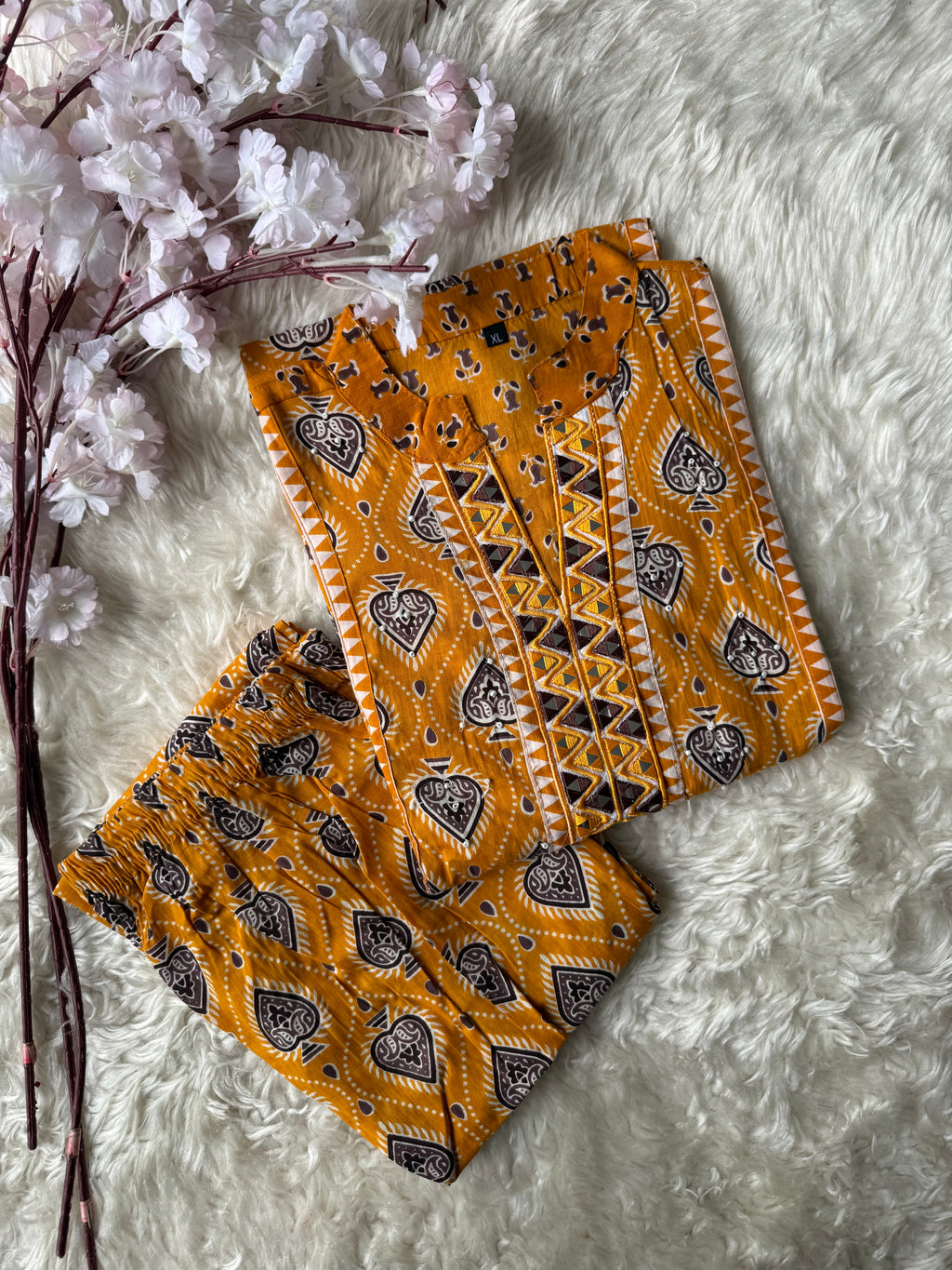 Cotton FLARE Kurti Pant Set