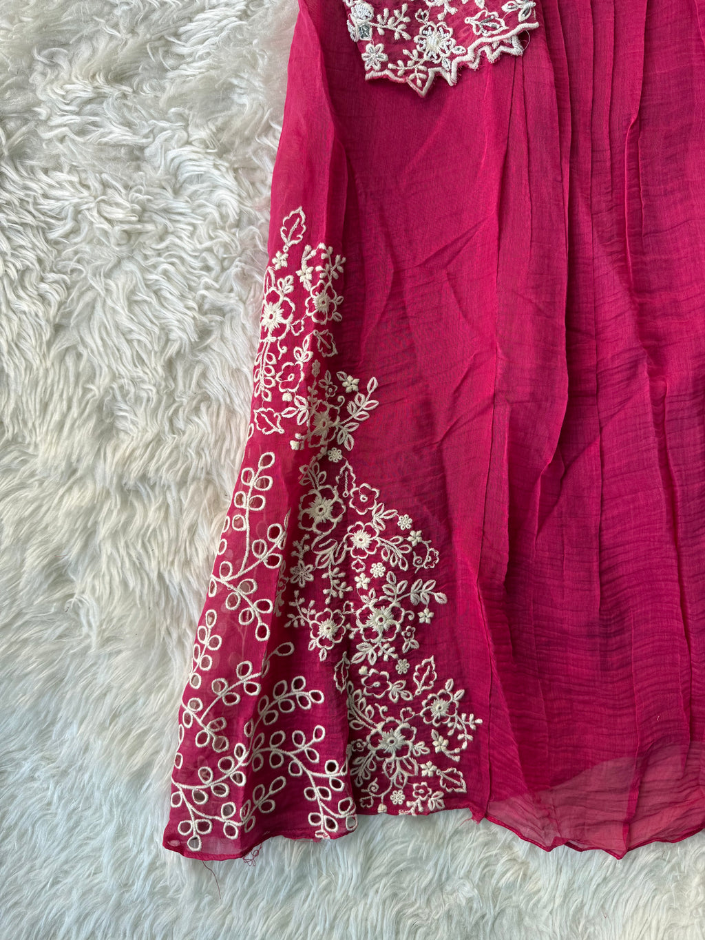 Mul Chanderi Kurti Pant Dupatta Set