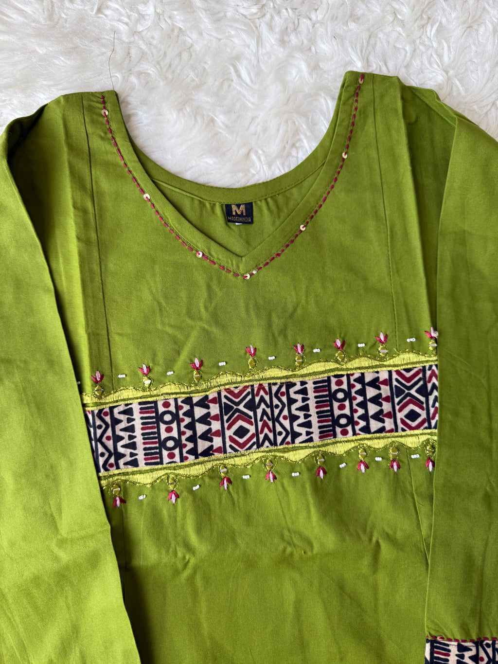 Pure Cotton Aline Kurti Plazo Dupatta Set
