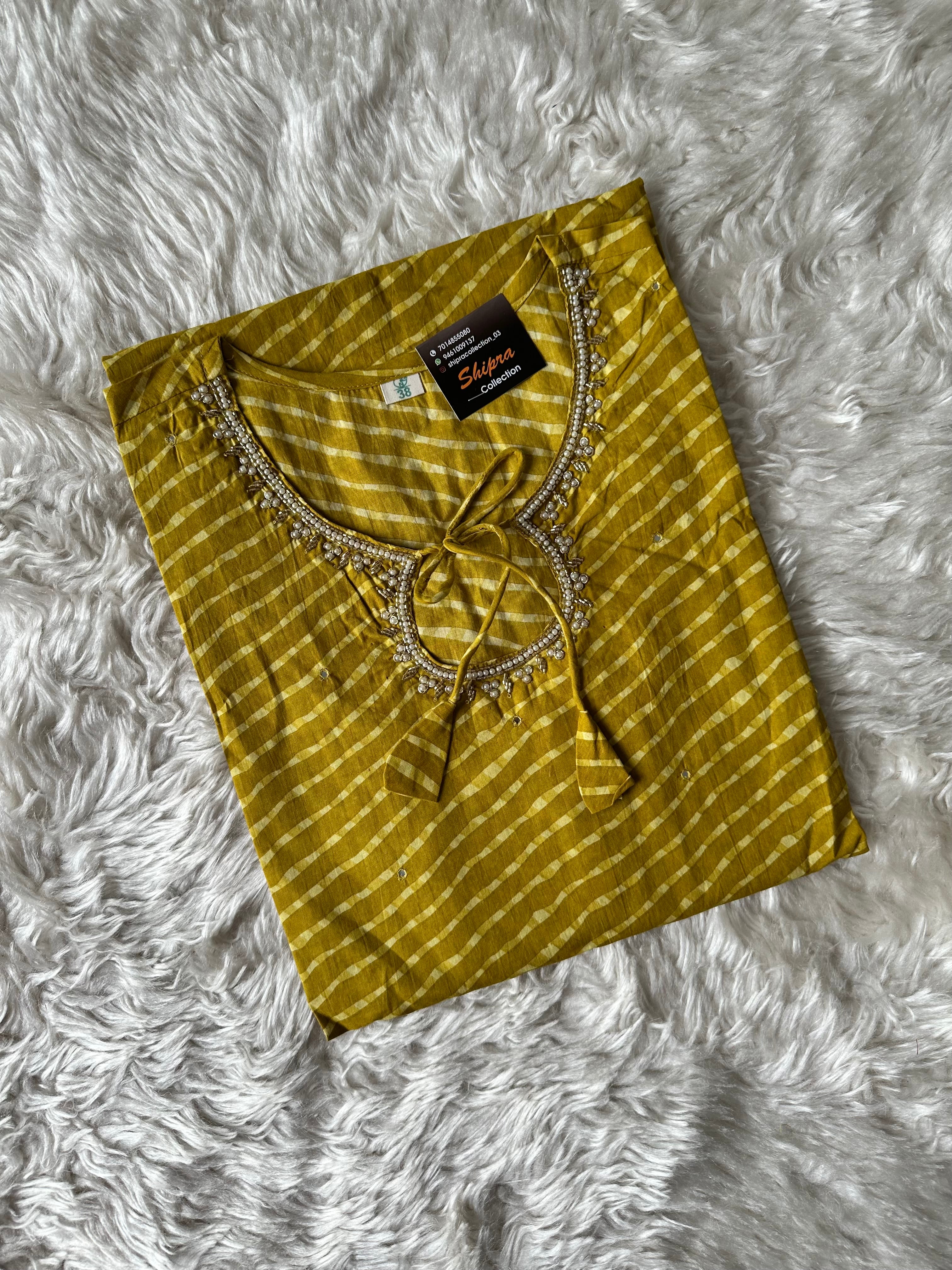 Premium Cotton Kurti Pant Dupatta Set