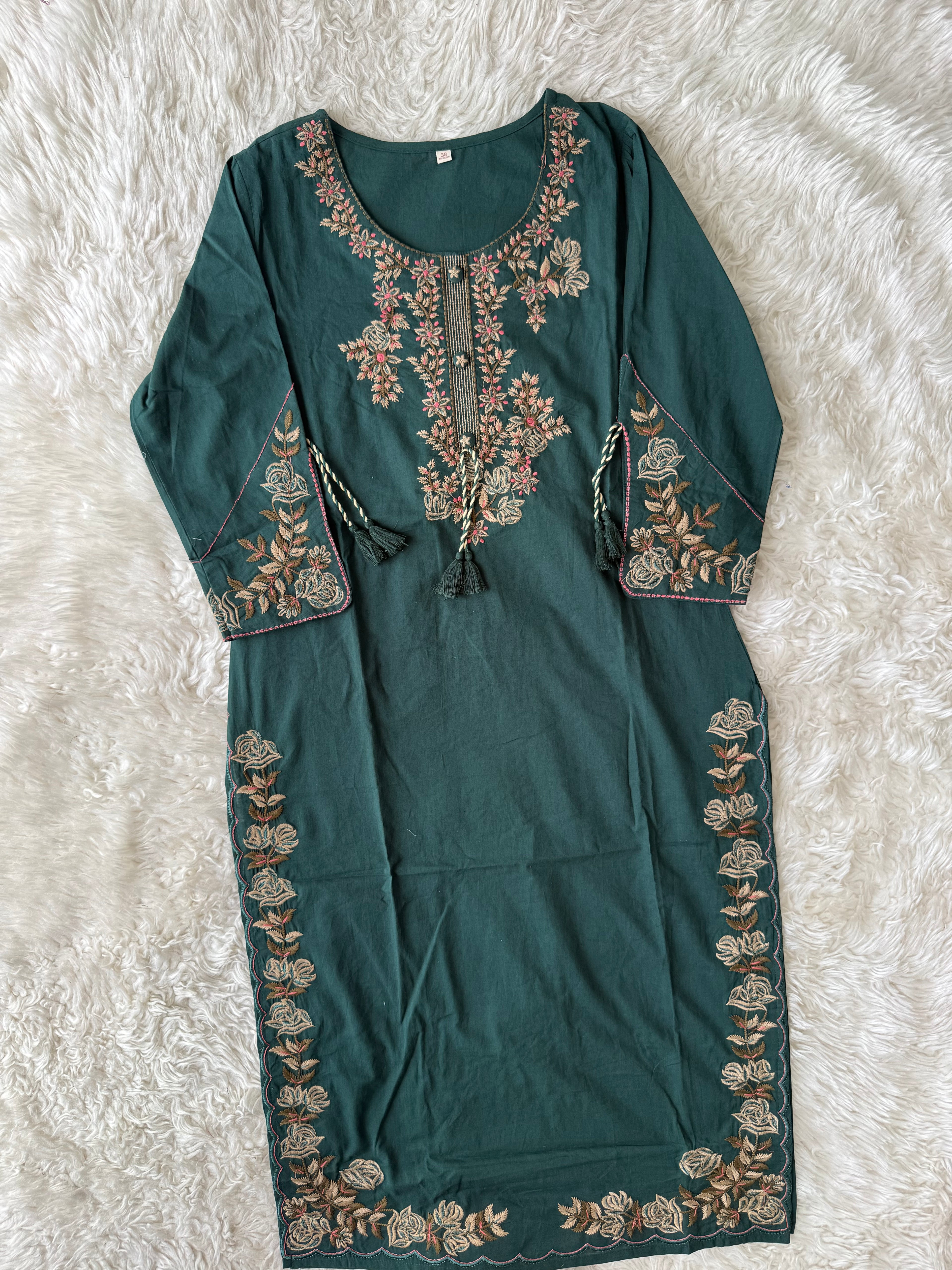 Premium Cotton Kurti Pant Dupatta Set