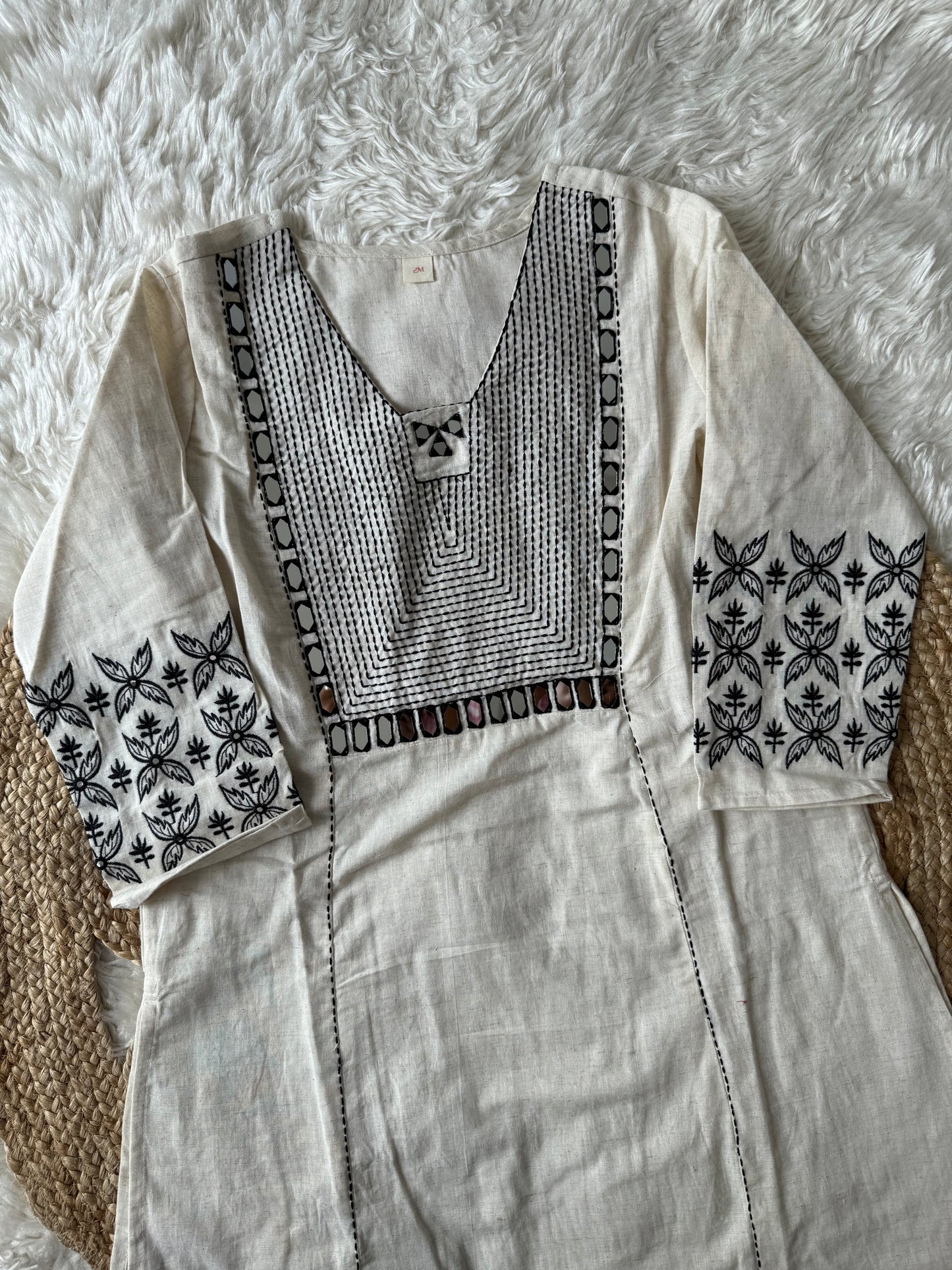 Khadi Cotton Kurti Pant Set