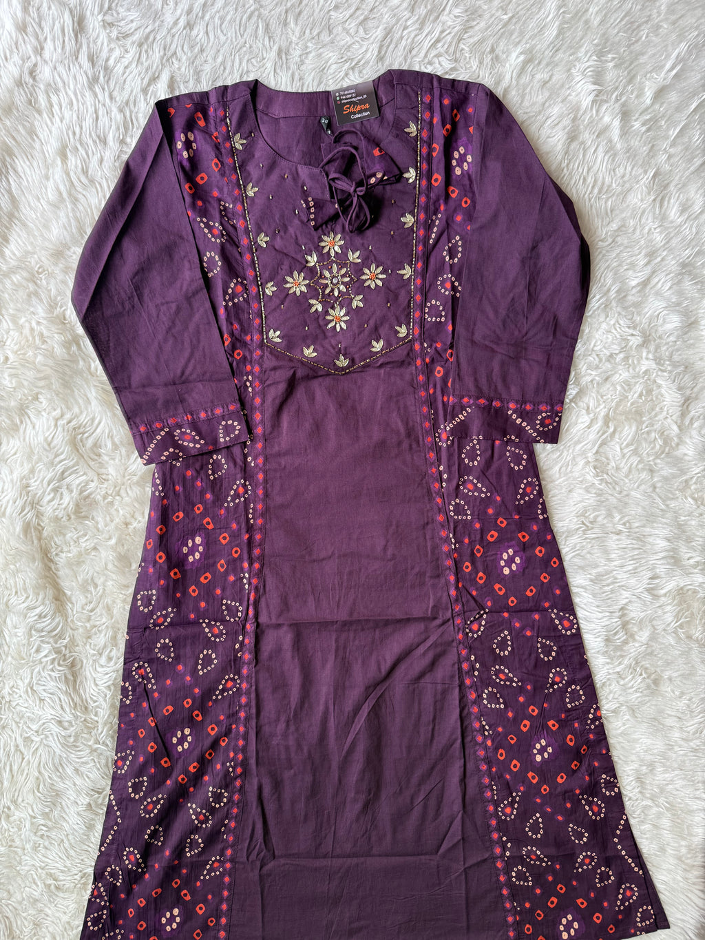 Premium Cotton Bandhani Set