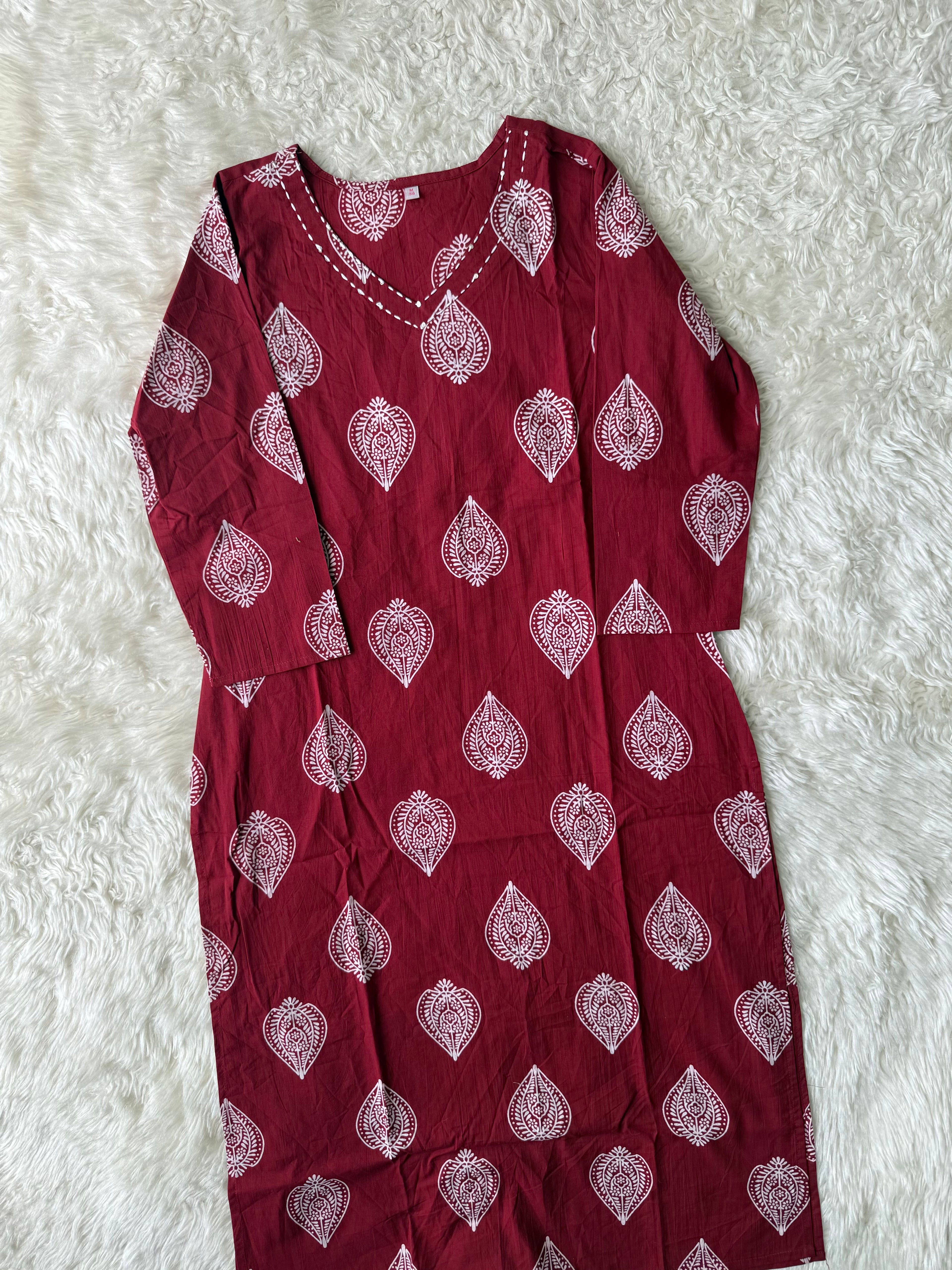 Premium Cotton Kurti Pant Set