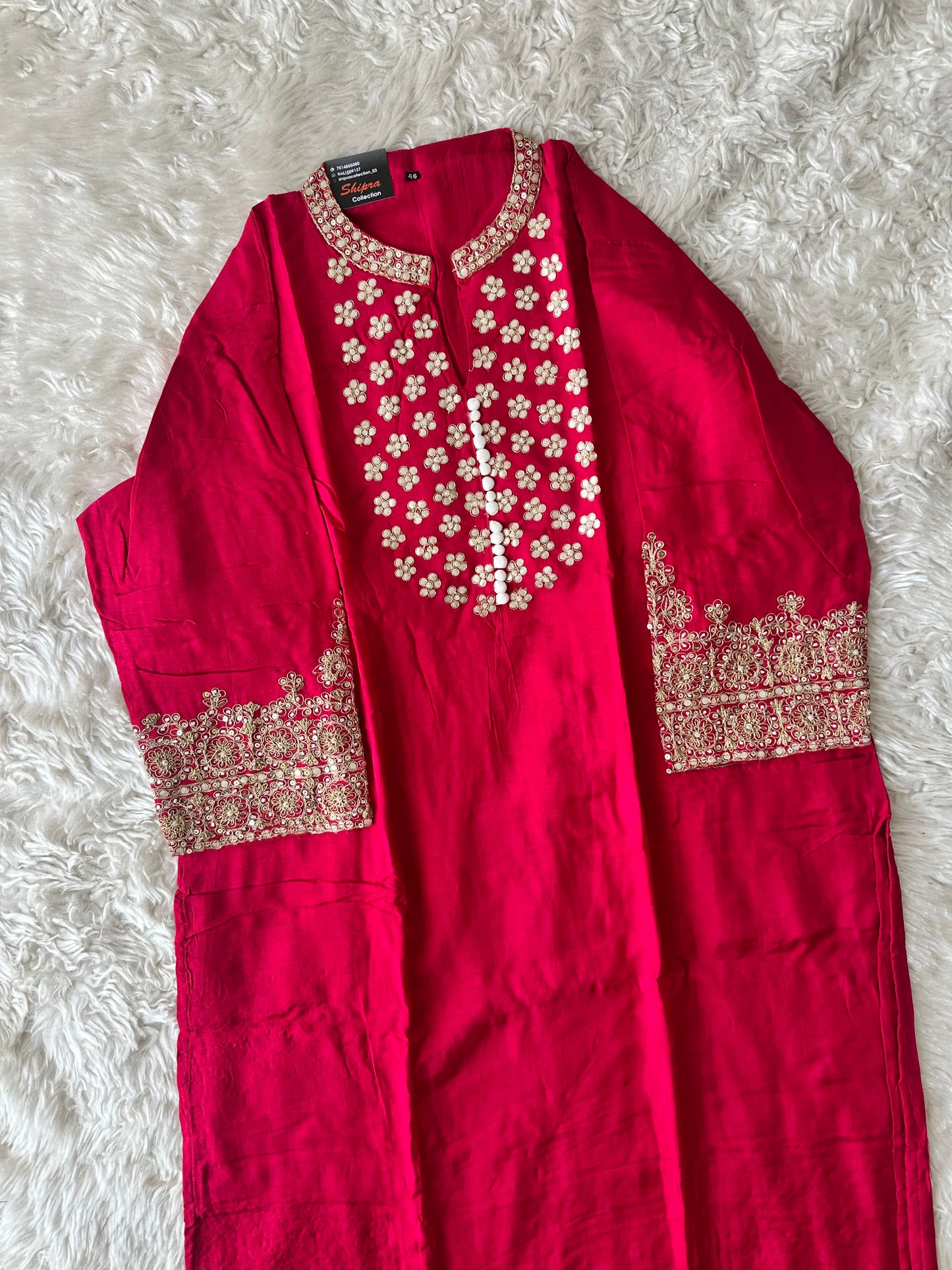 Dola Silk Kurti Pant Dupatta Set