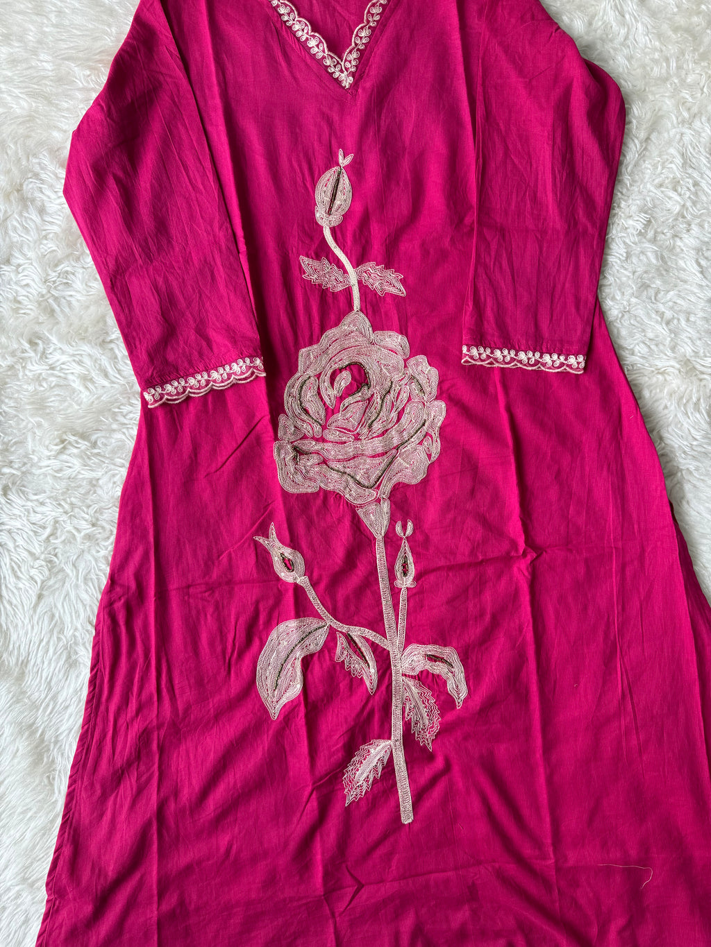 Premium Cotton Kurti Pant Dupatta Set