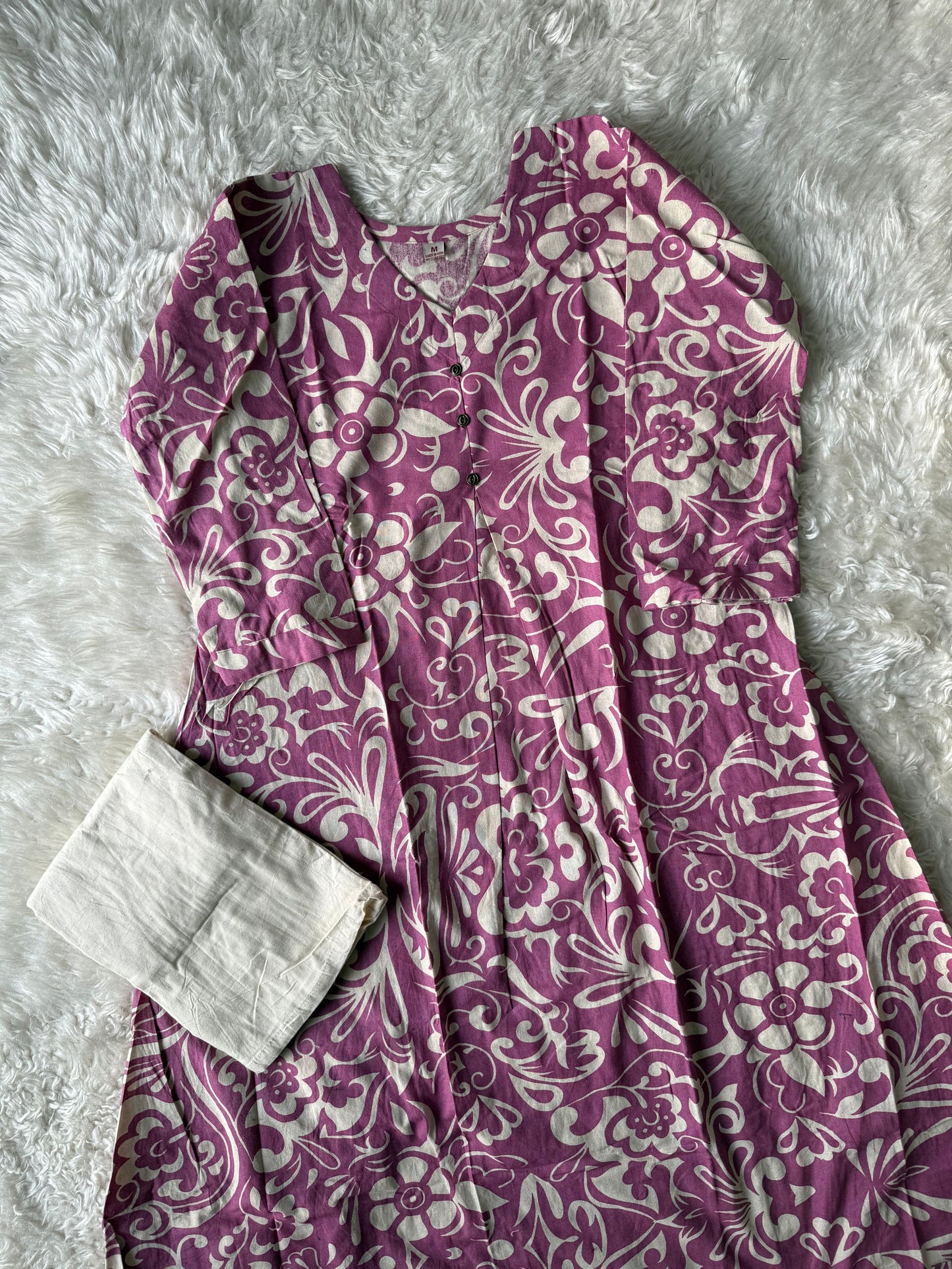 Khadi Cotton Kurti Pant Set