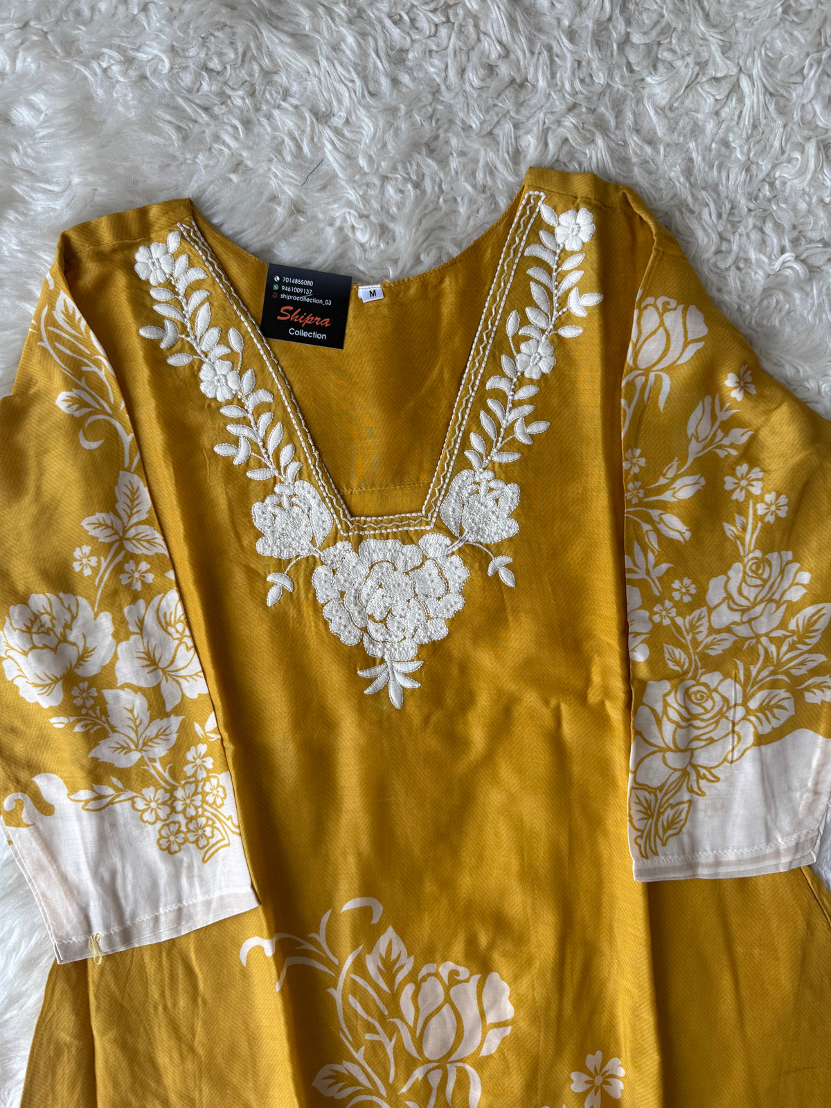 Pure Muslin Silk Kurti Pant Dupatta Set