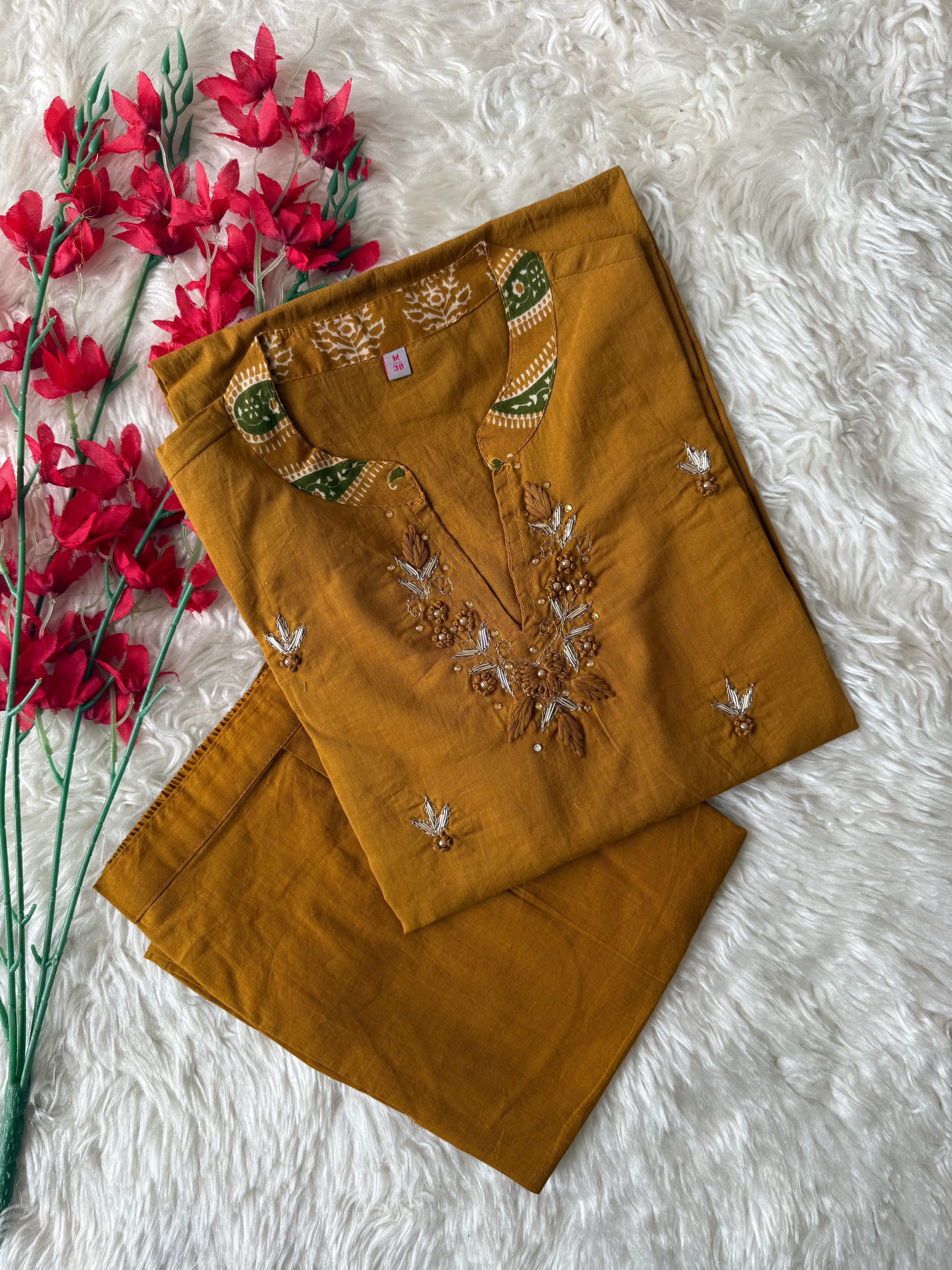 Premium Cotton Kurti Pant Set