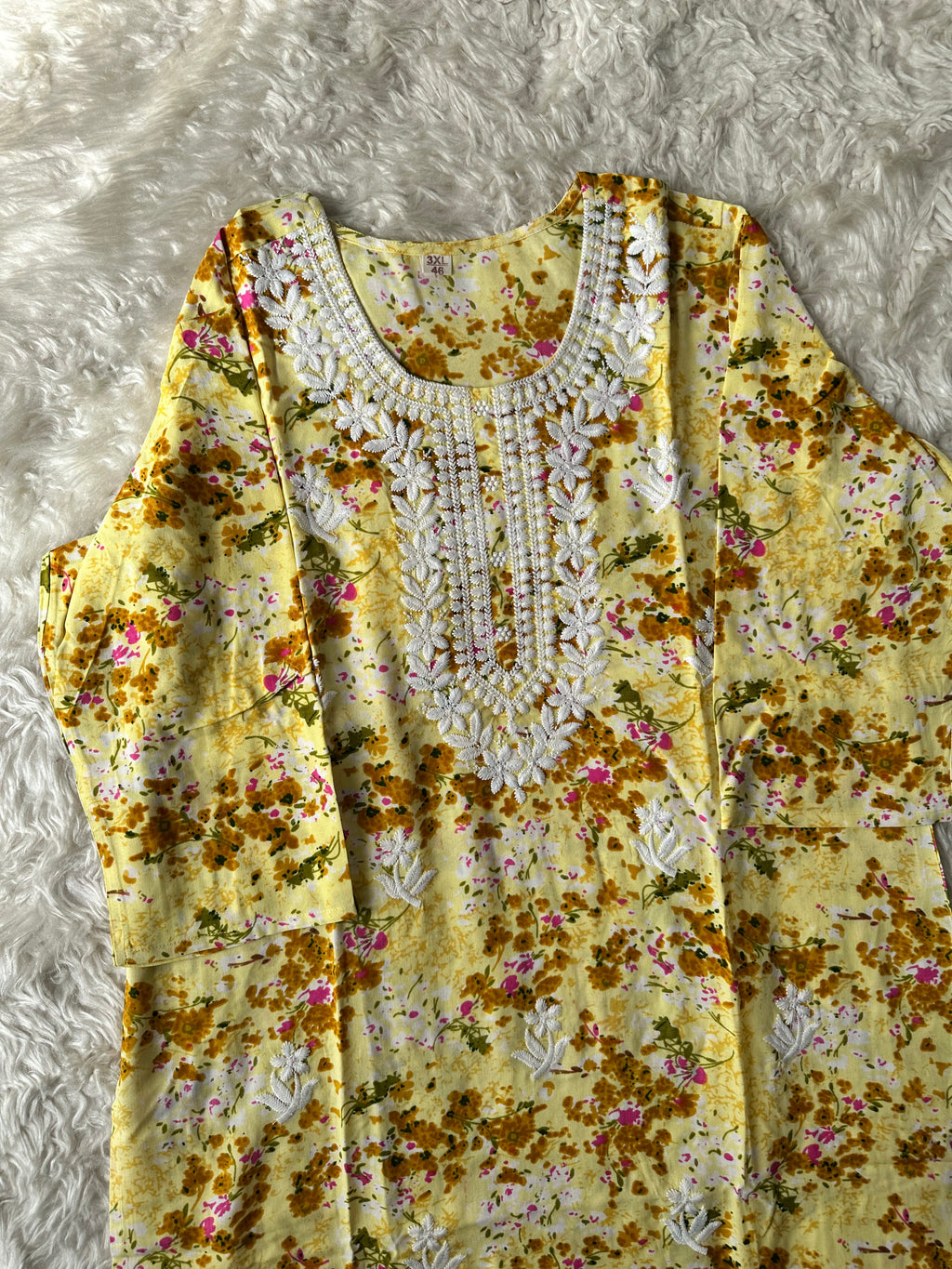 Rayon Kurti Pant Set