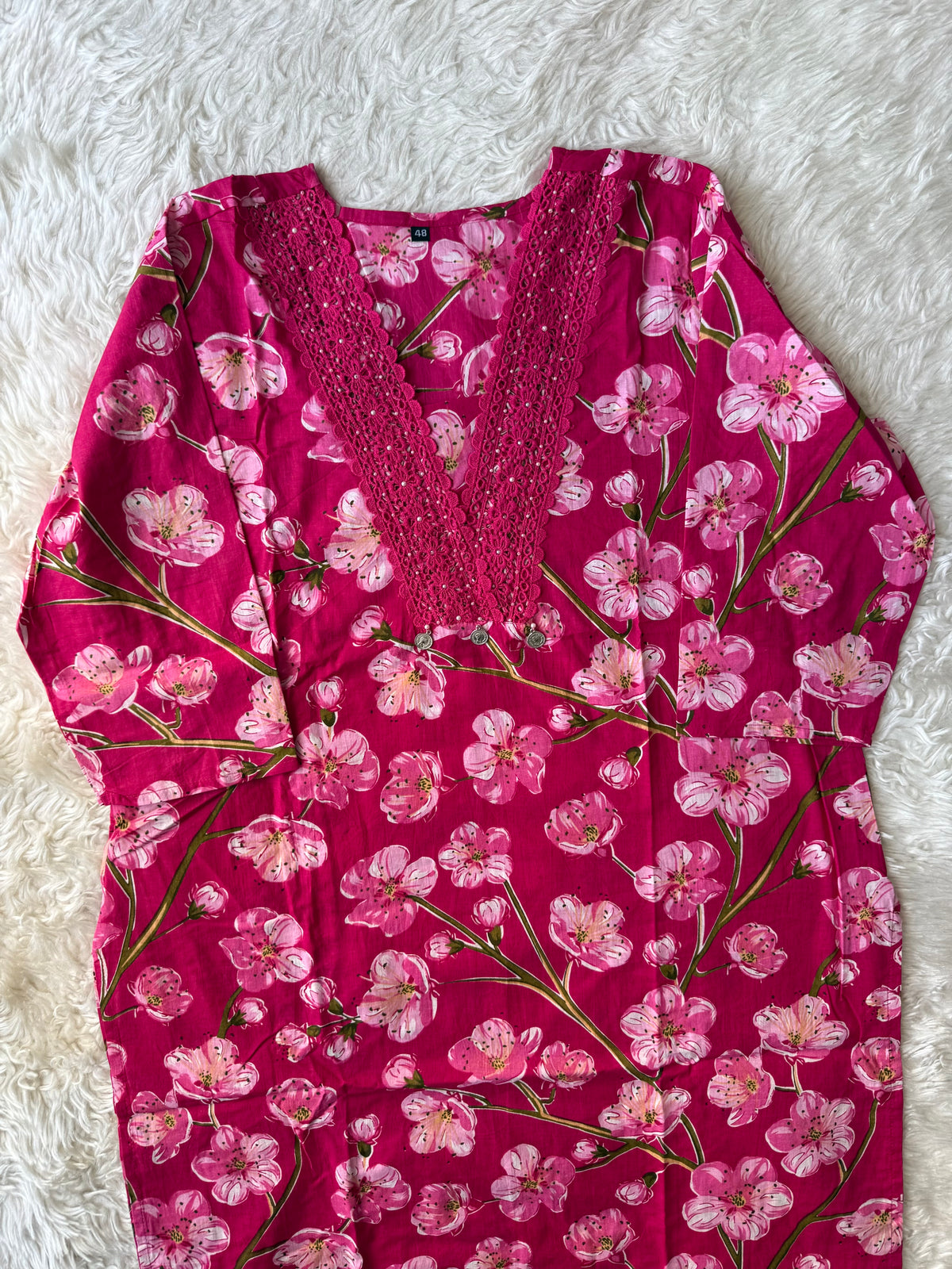 Pure Cotton Kurti Pant Dupatta Set