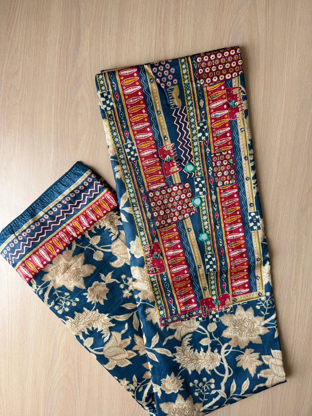 Premium Cotton Unstitched Set