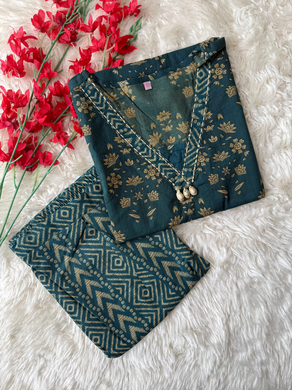 Premium Cotton Kurti Pant Set