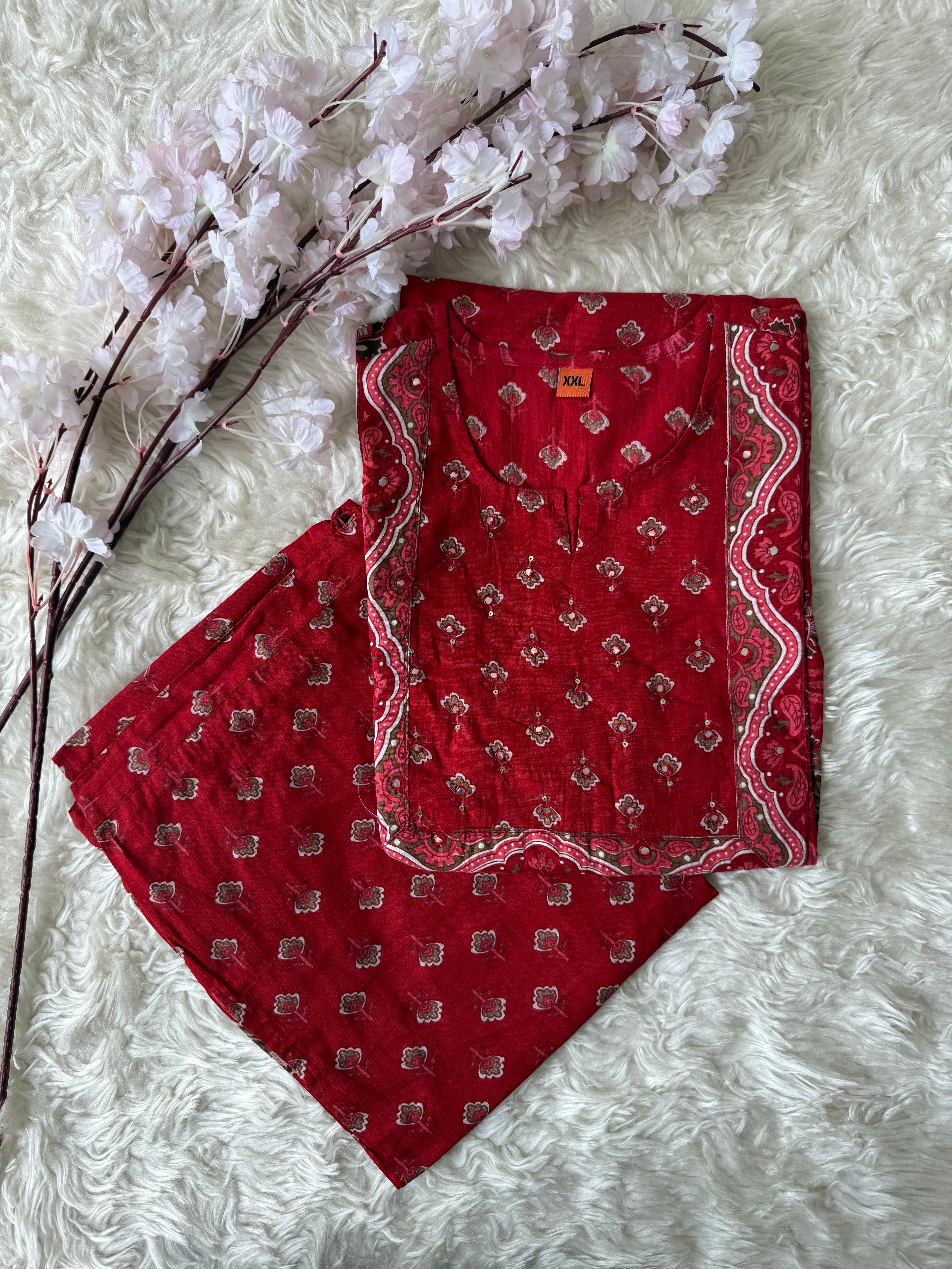 Pure Cotton Kurti Pant Set