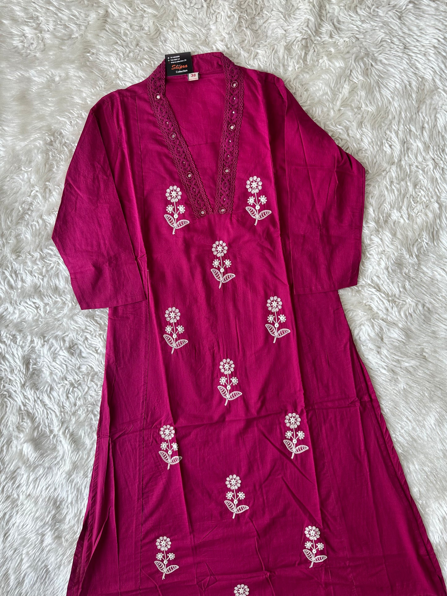 Premium Cotton Kurti Pant Dupatta Set