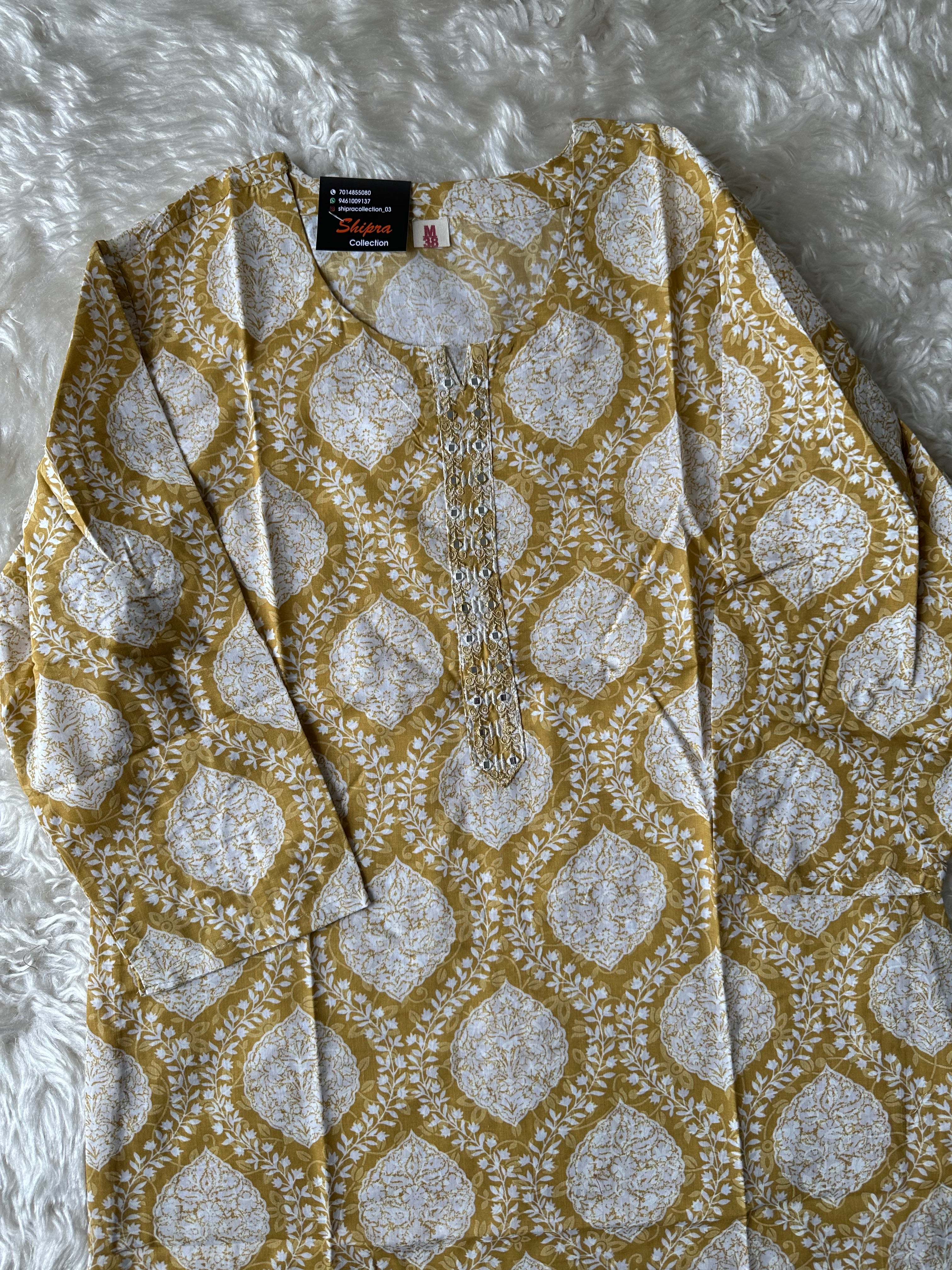 Pure Cotton Short Kurti