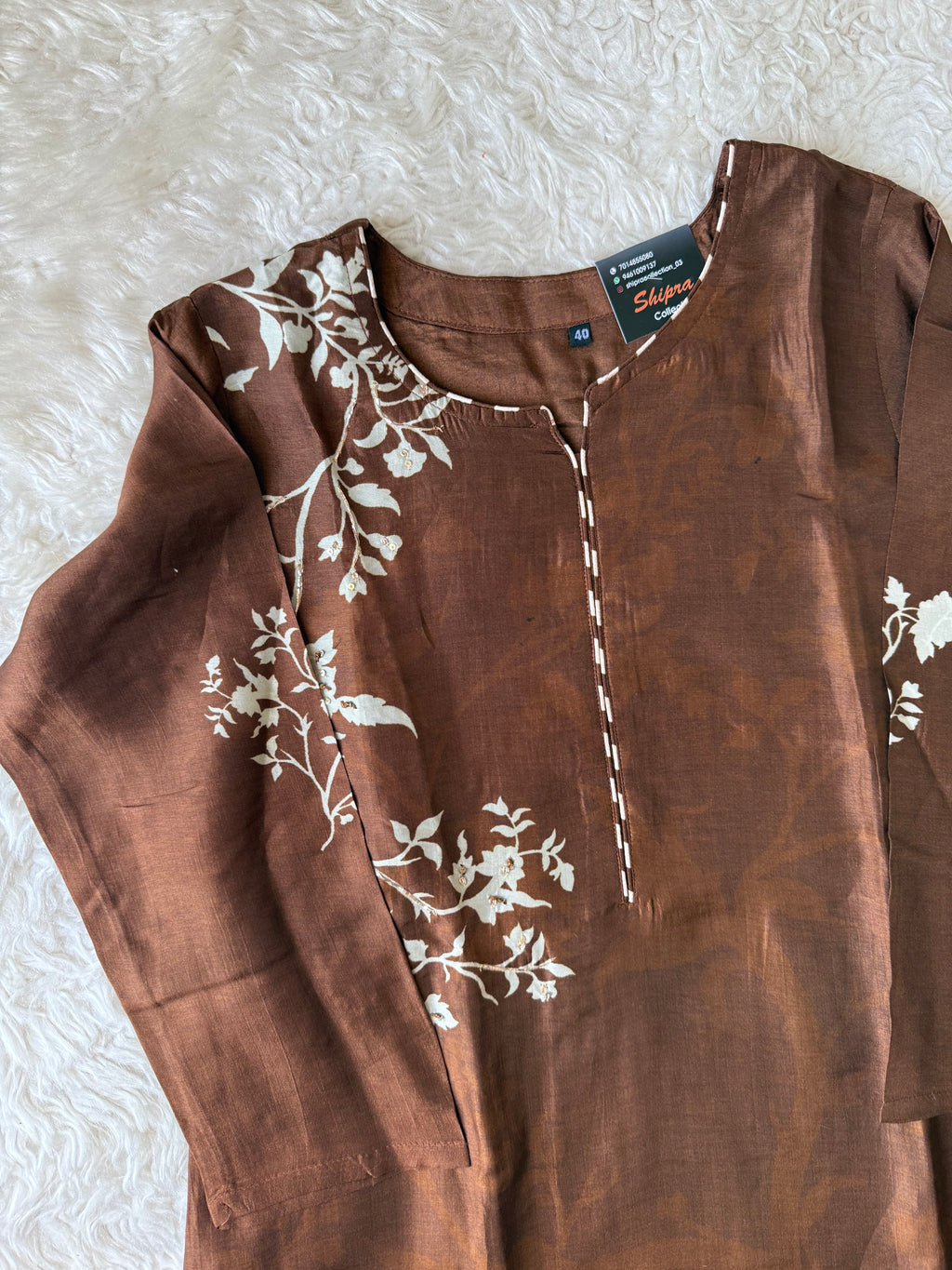 Tussar Silk Kurti Pant Dupatta Set