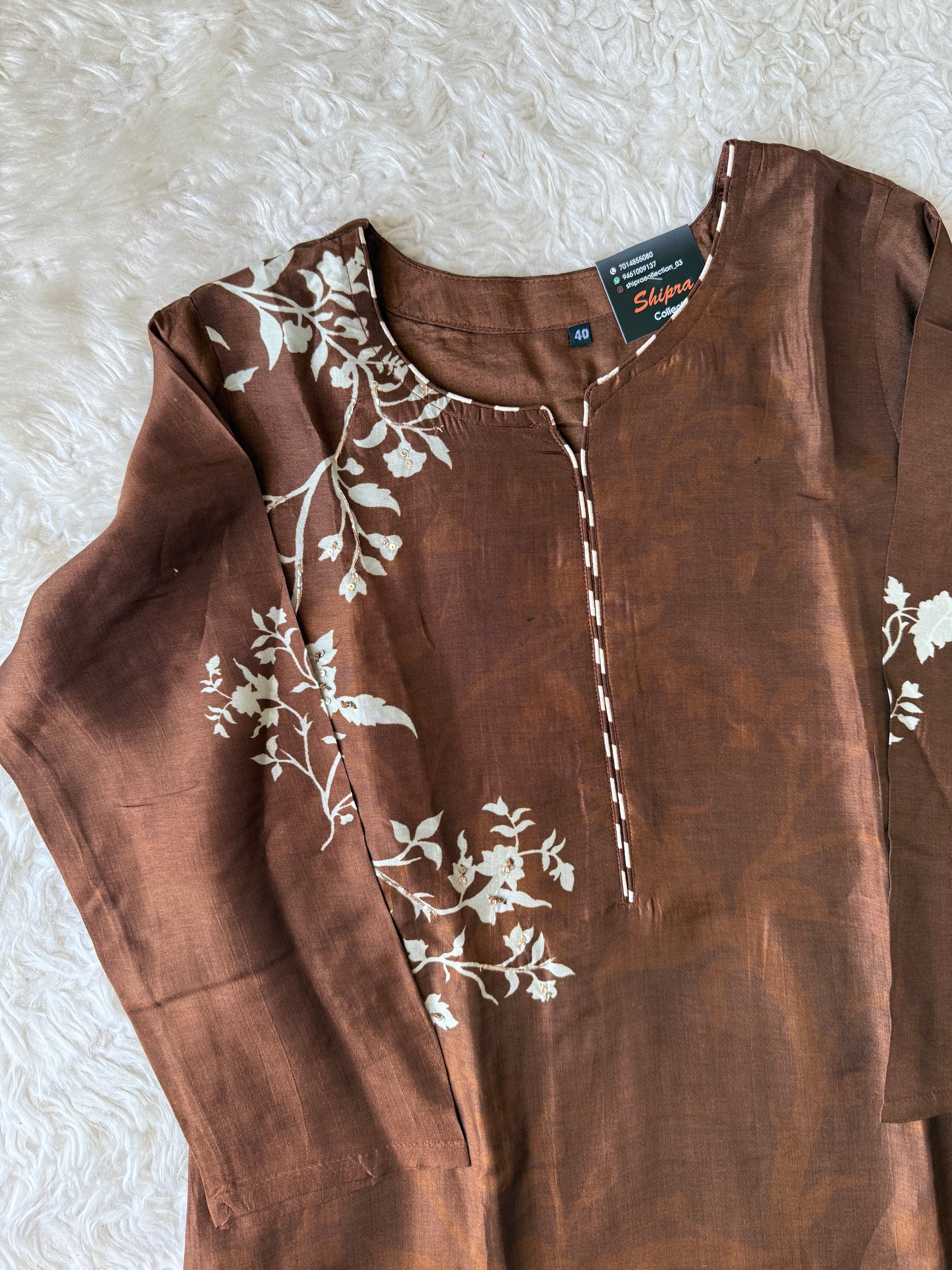 Tussar Silk Kurti Pant Dupatta Set