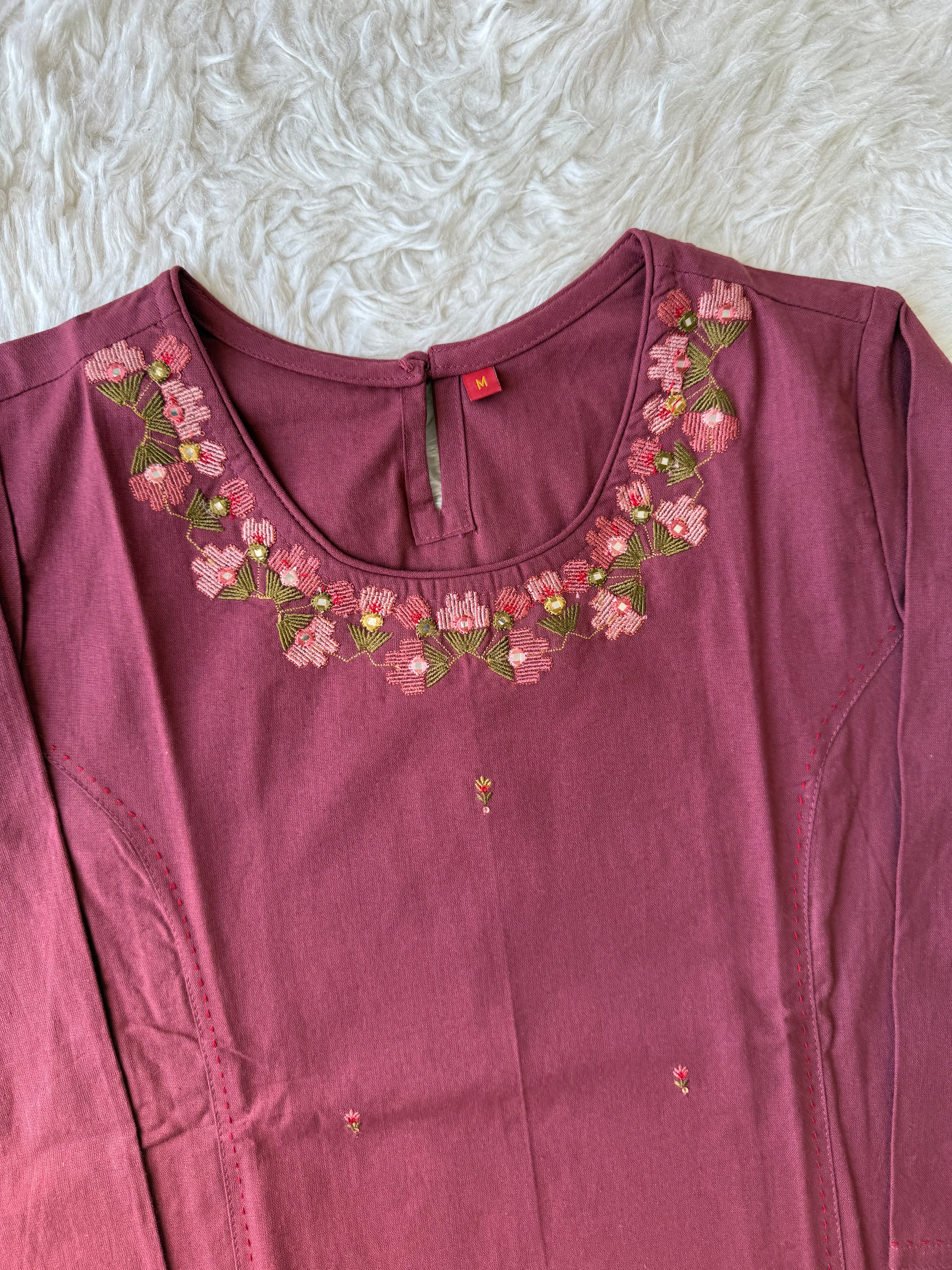 Premium Khadi Cotton Kurti Pant Set
