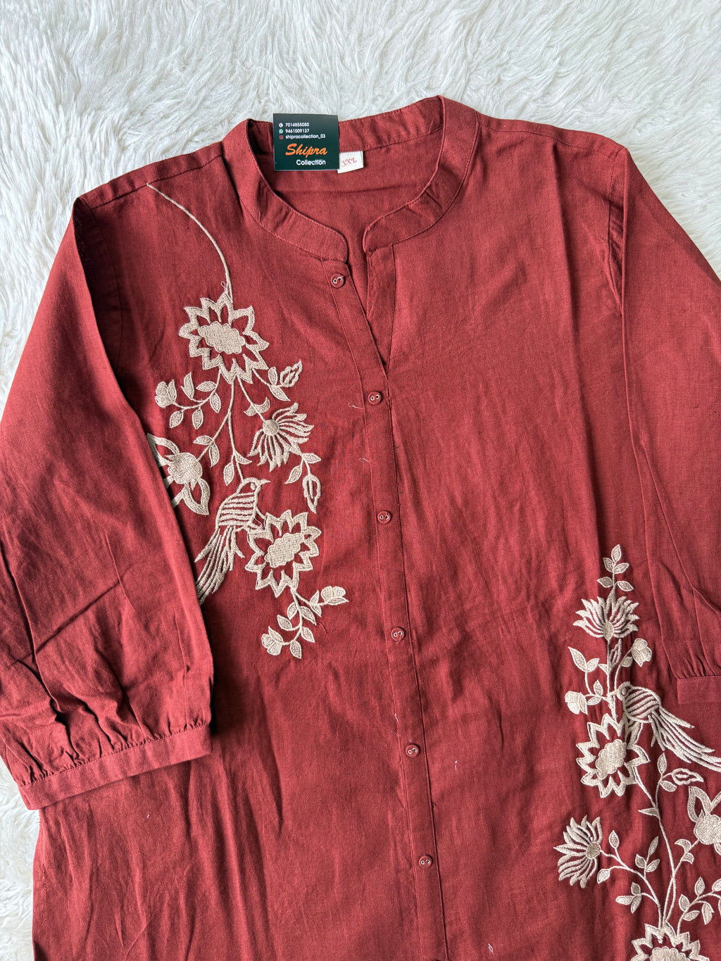 “Plus Size” Soft Khadi Cotton Co-ord Set
