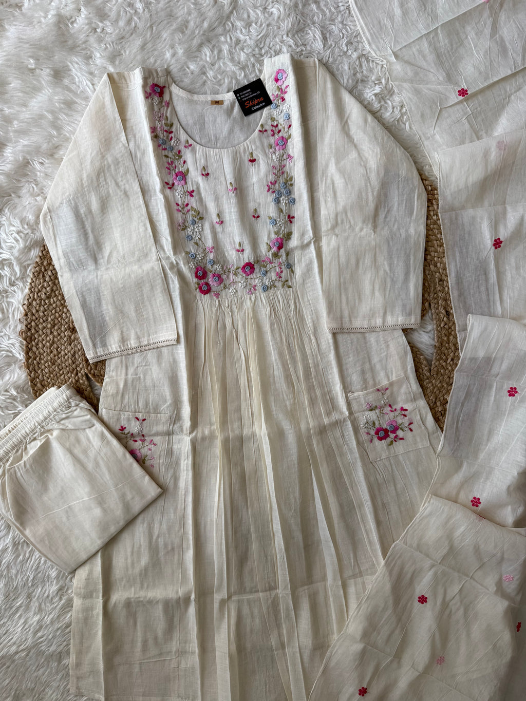 Premium Mul Cotton Embroidery Work Collection 🌸