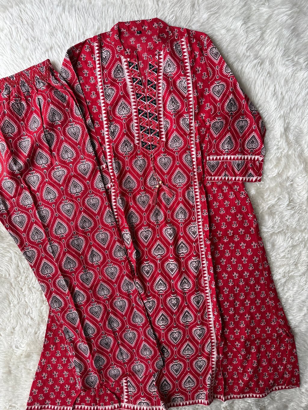 Cotton FLARE Kurti Pant Set