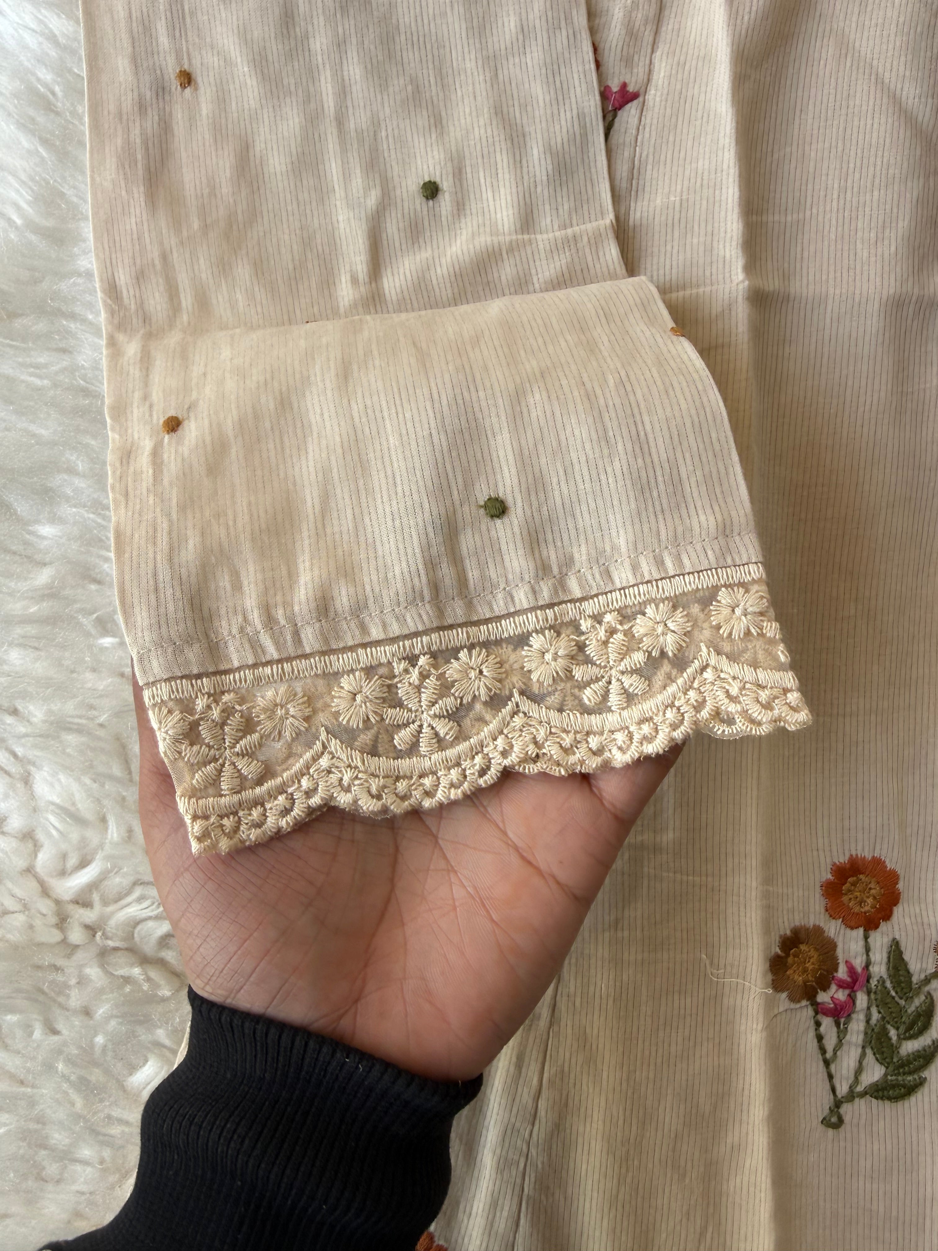 Premium Cotton Kurti Pant Dupatta Set
