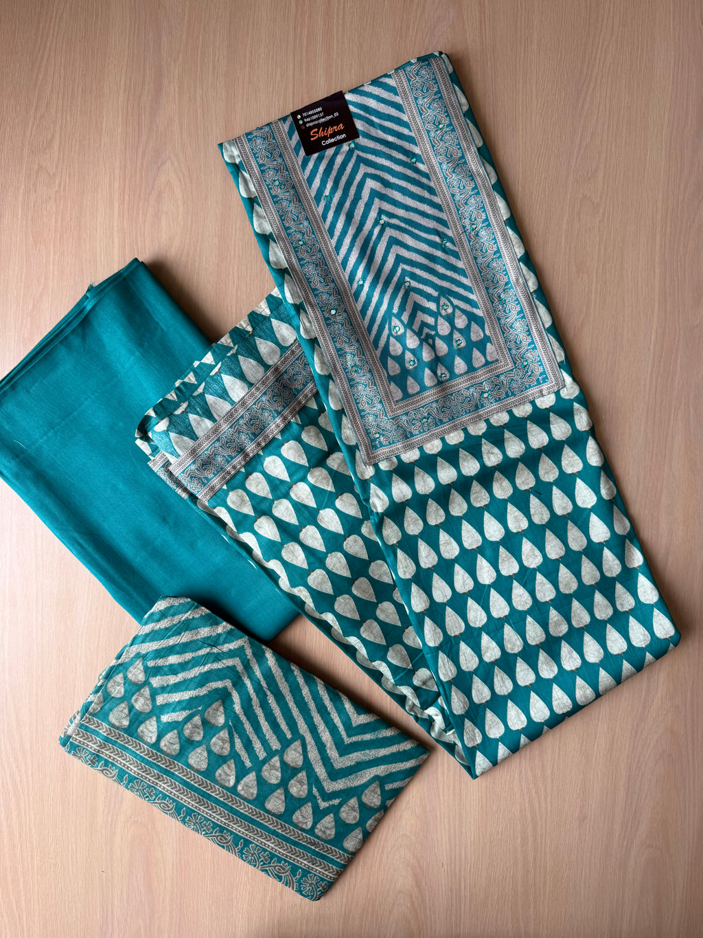 Premium Cotton Unstitched Set