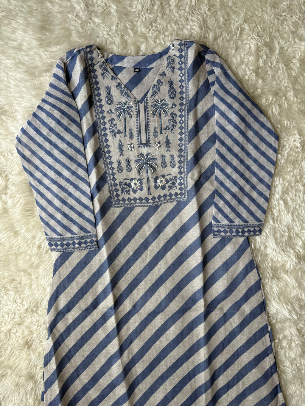 Linen Kurti Pant Dupatta Set