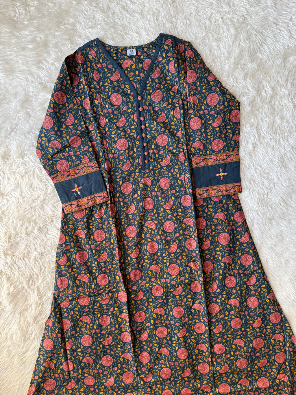 Premium Cotton Aline Kurti Plazo Dupatta Set