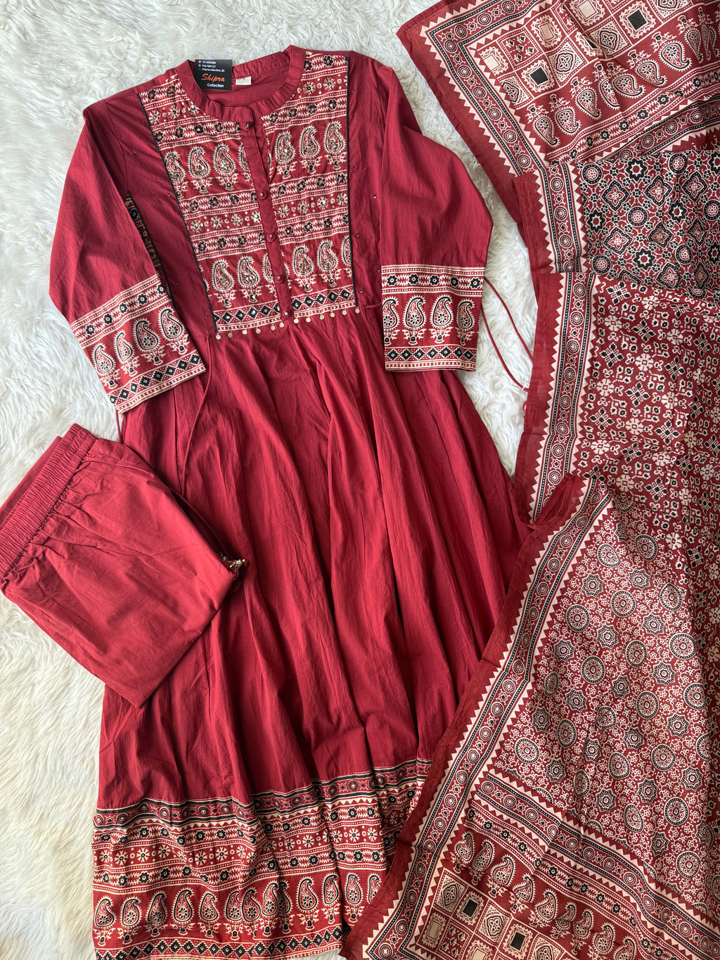 Premium Cotton Kurti Pant Dupatta Set