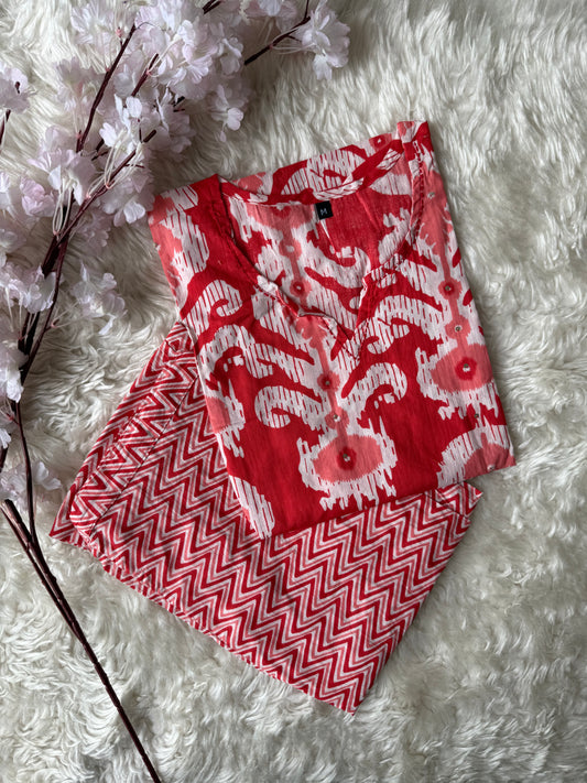 Cotton Kurti Pant Set