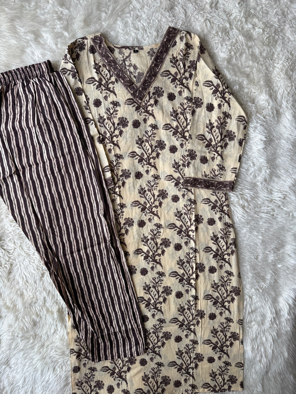 Cotton Kurti Pant Set