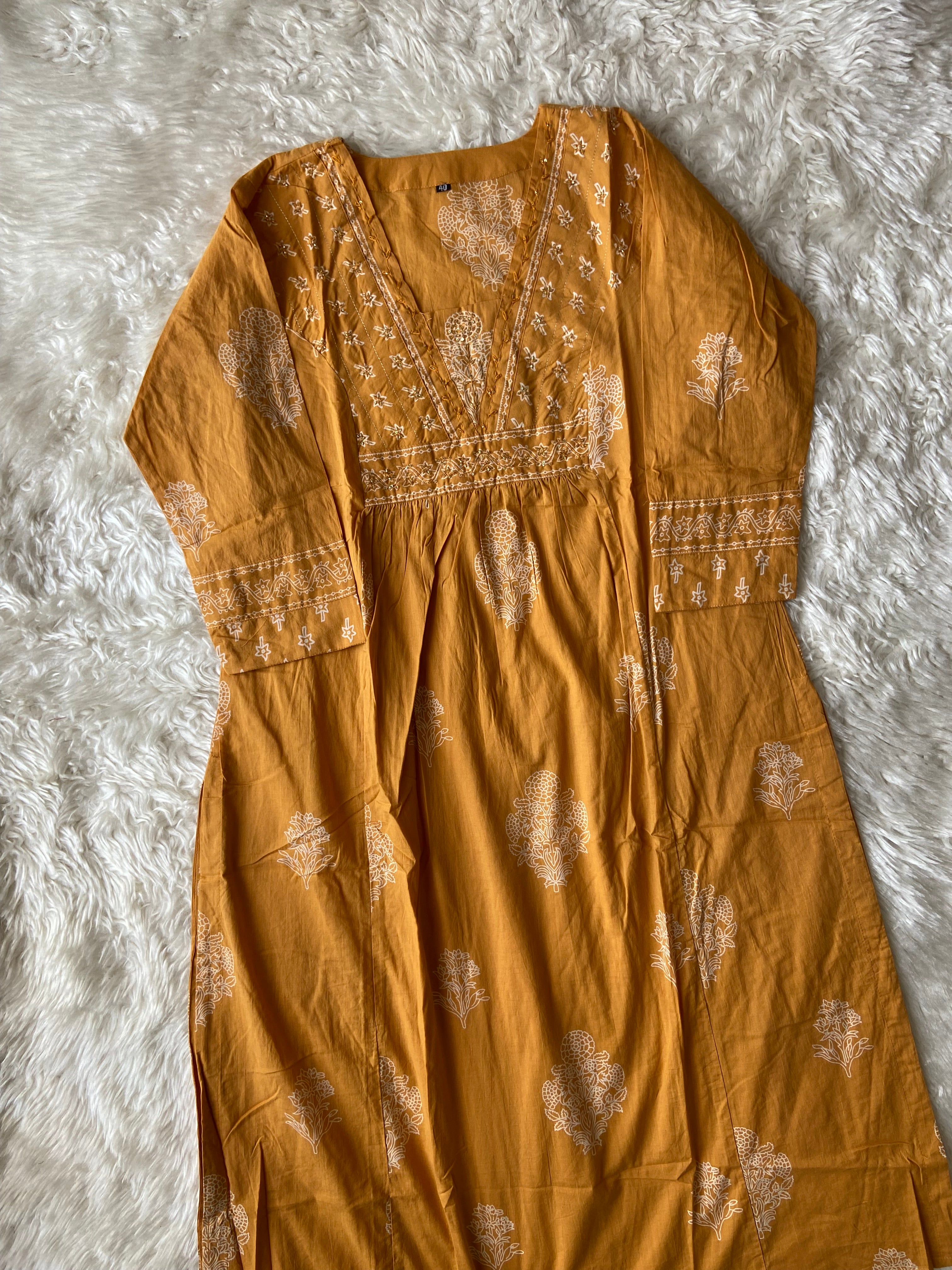 Premium Cotton Kurti Pant Dupatta Set