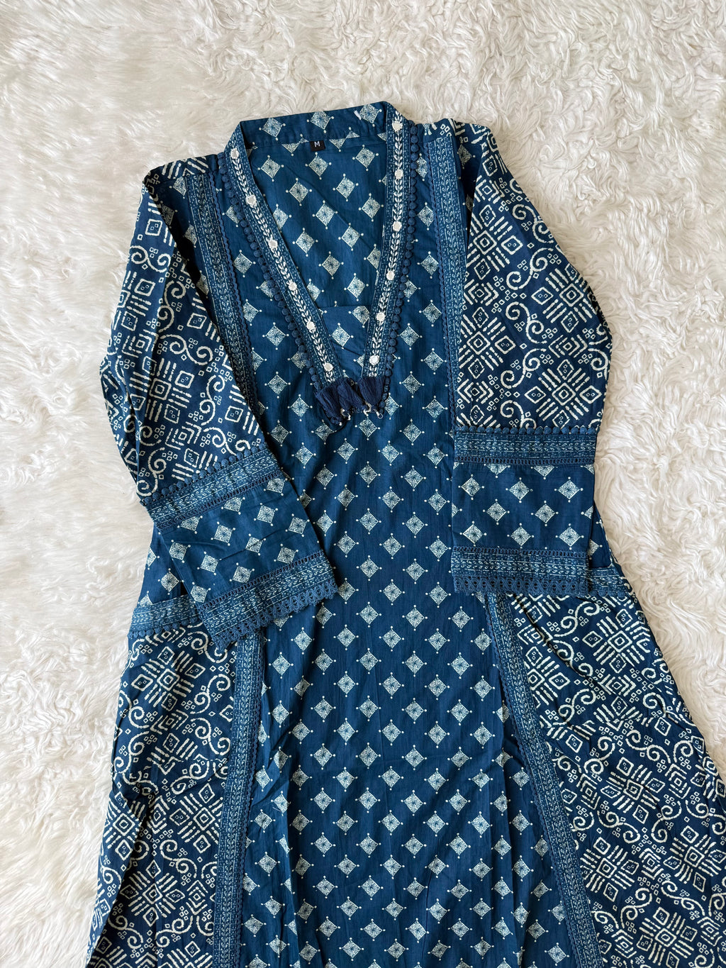 Pure Cotton Kurti Pant Dupatta Set