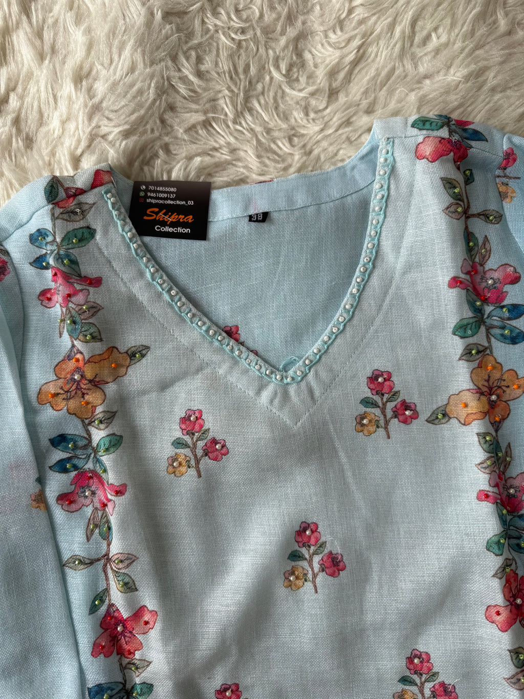 Linen Kurti Pant Dupatta Set