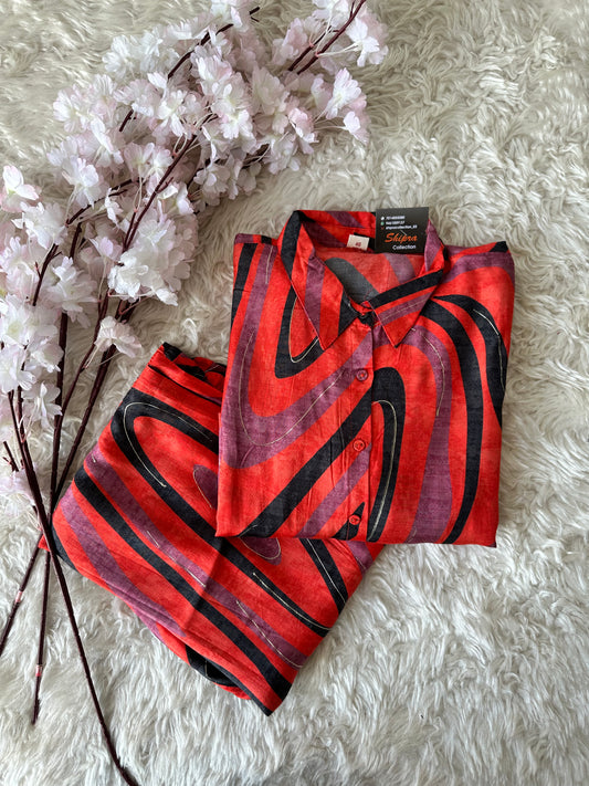 Pure Muslin Silk Co-ord Set