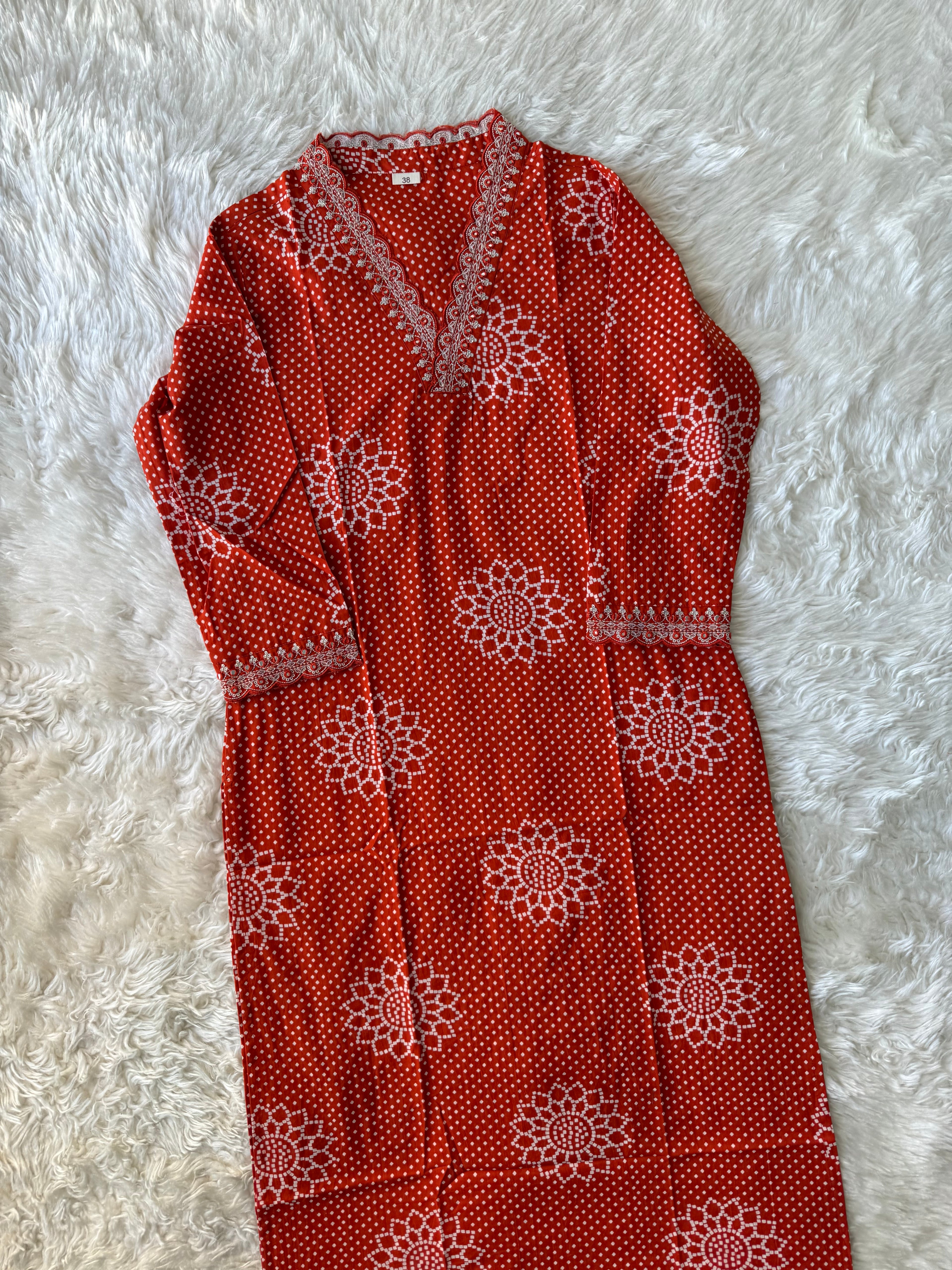 Premium Cotton Kurti Plazo Pant Set