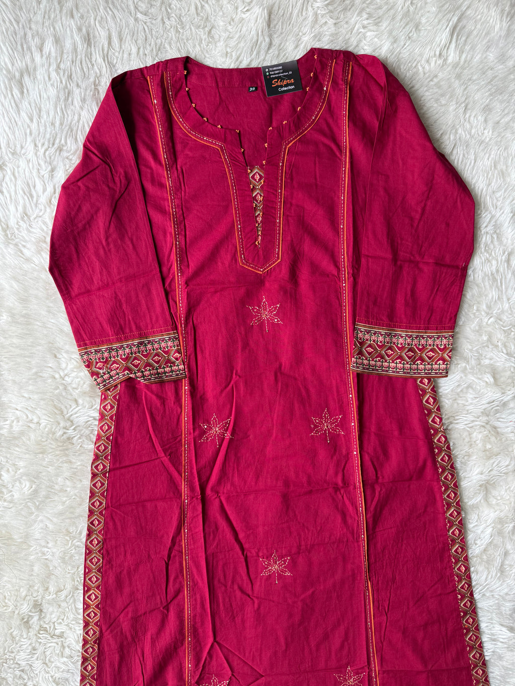 Premium Cotton Kurti Pant Dupatta Set