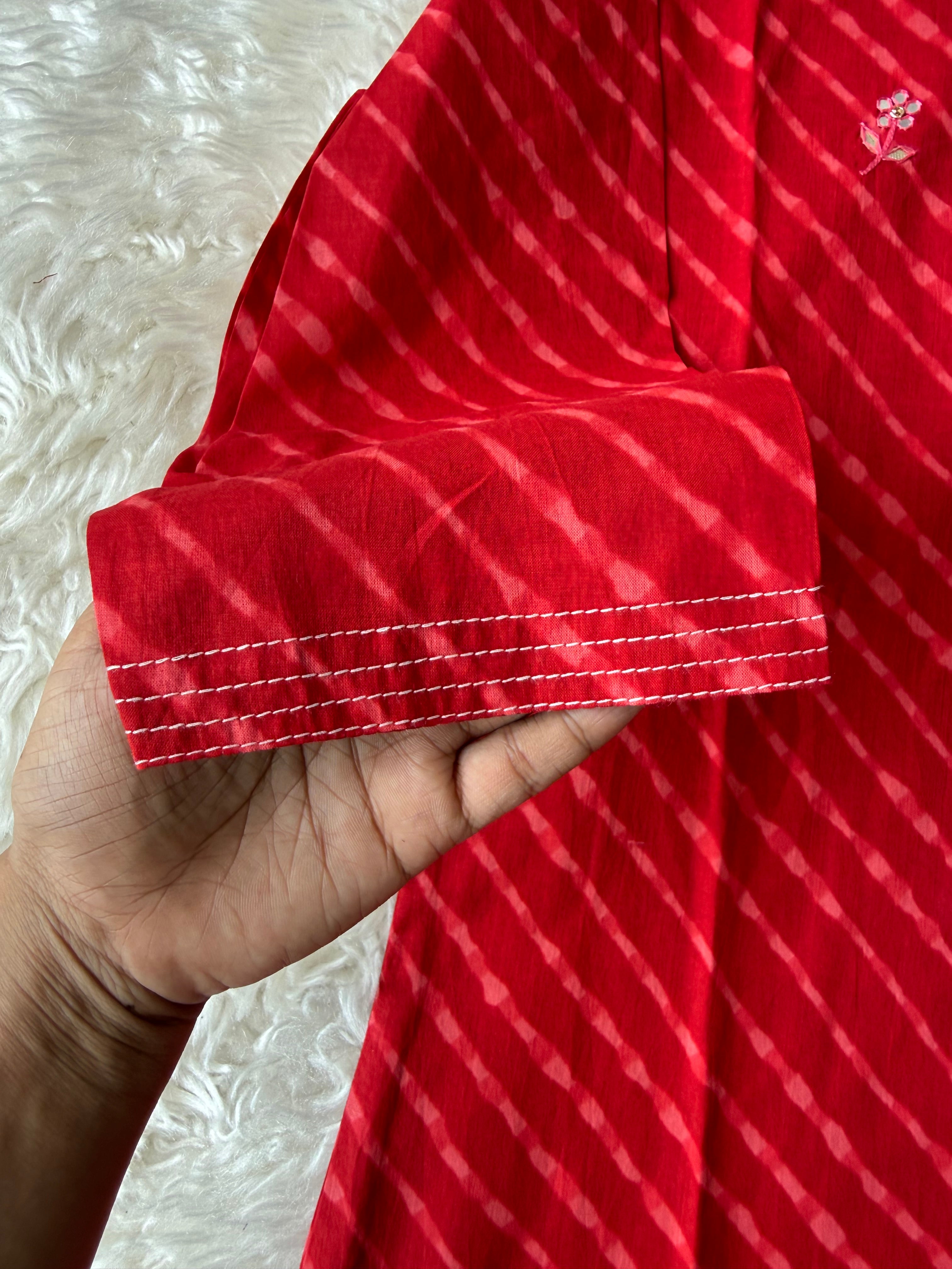 Premium Cotton Lehariya Set