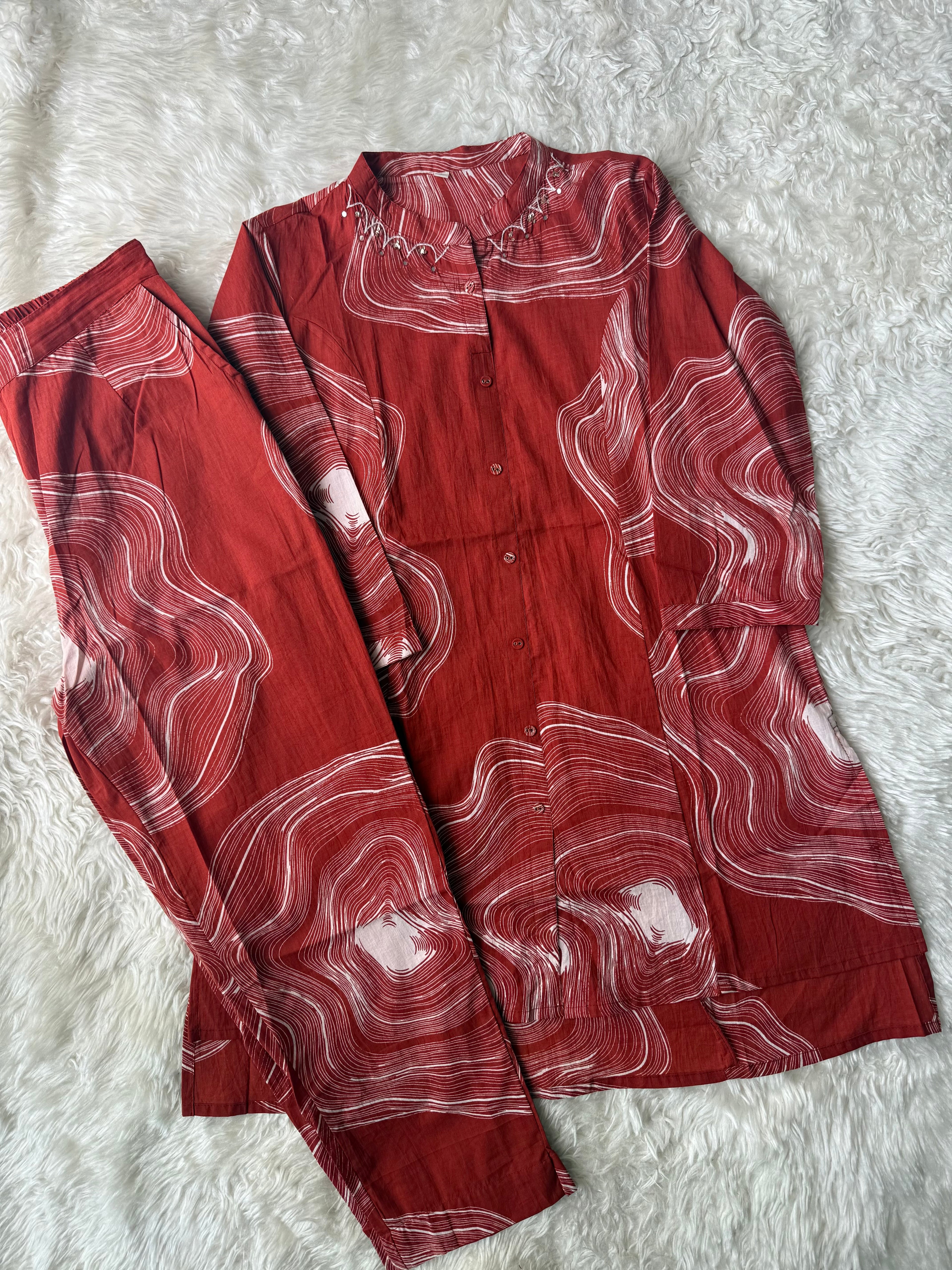 Pure Cotton Co-ord Set
