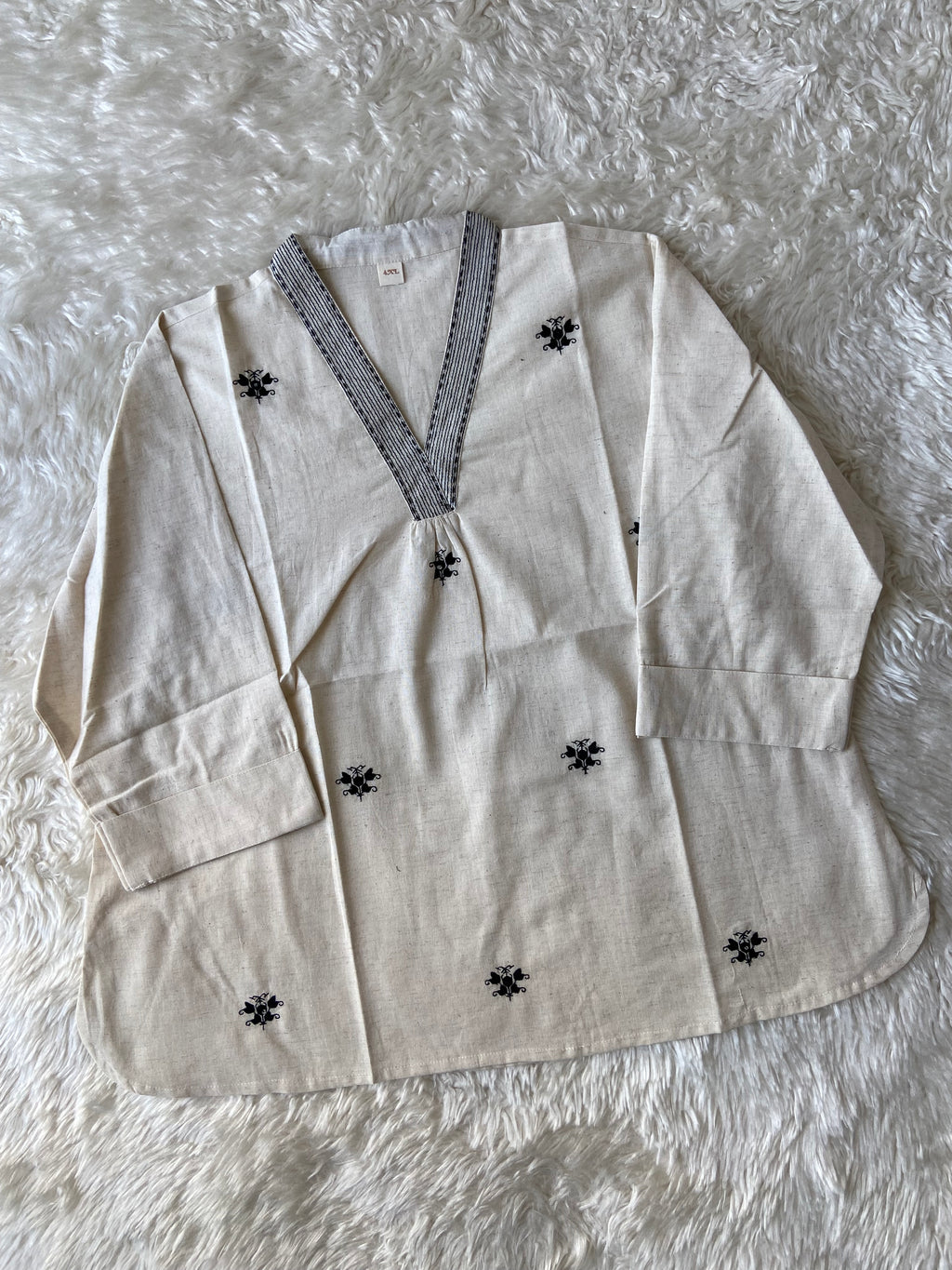 “Plus Size” Khadi Cotton Short Kurti