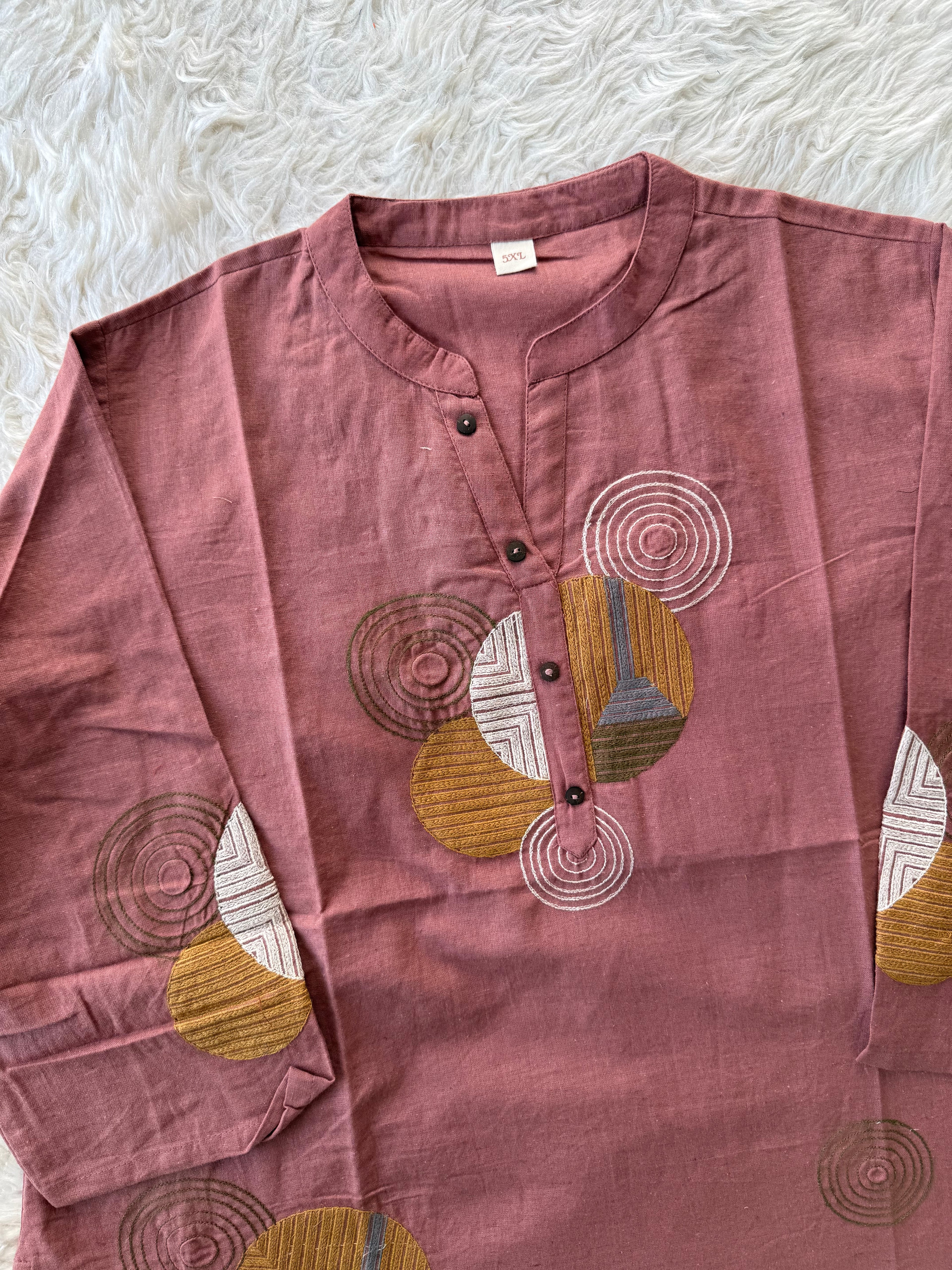 “Plus Size” Khadi Cotton Short Kurti