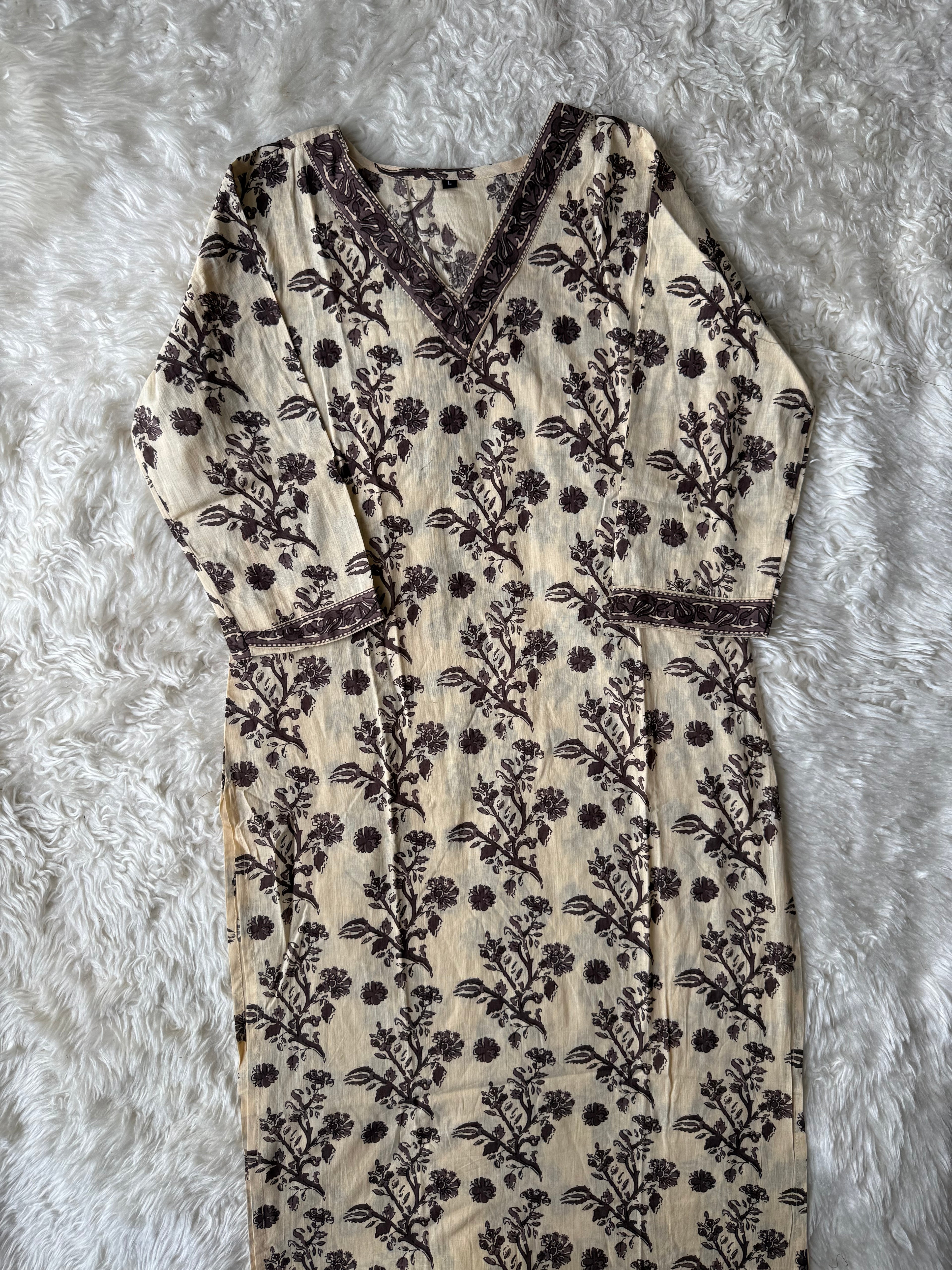 Cotton Kurti Pant Set