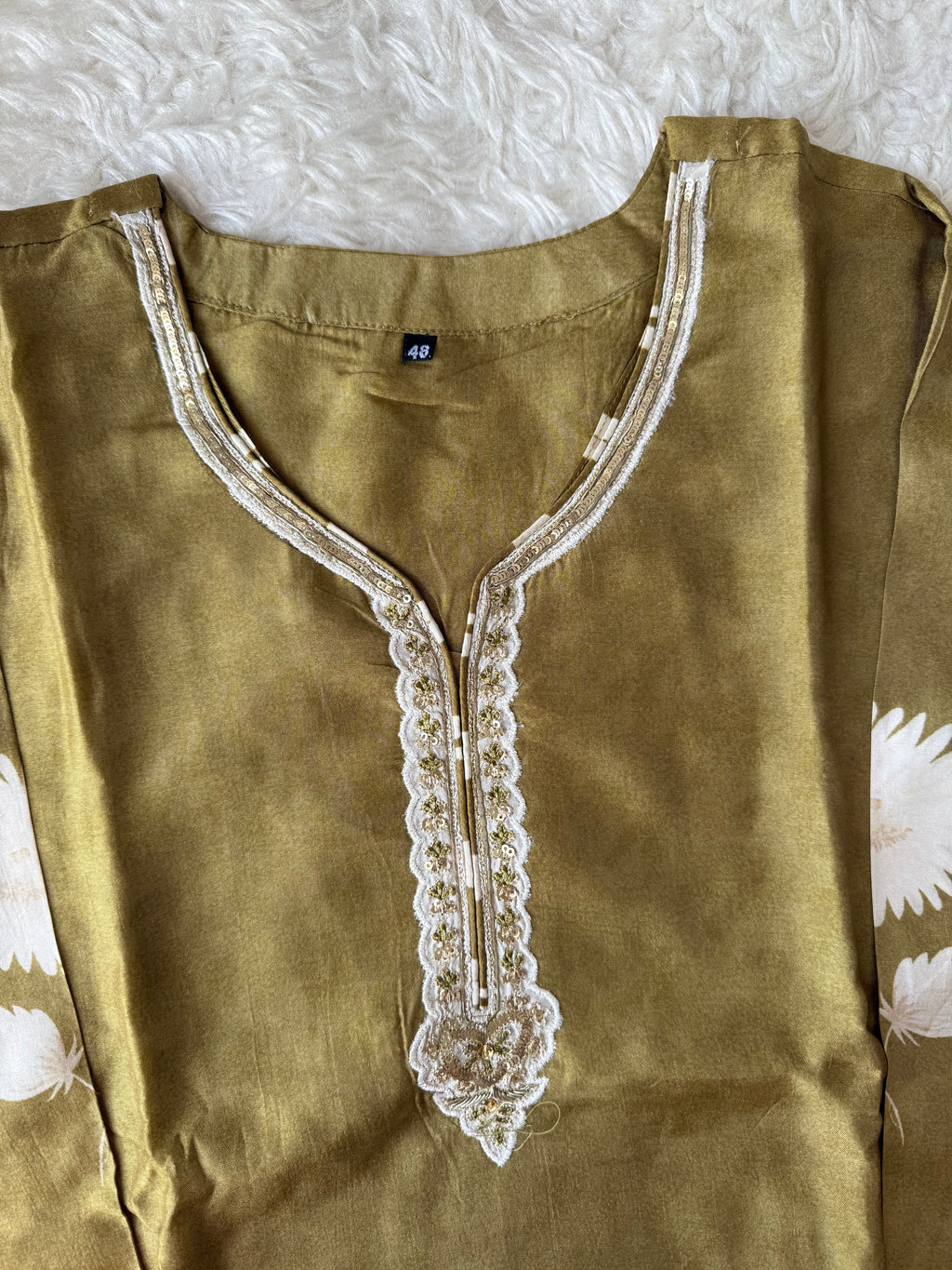 “Plus Size” Russian Silk Kurti Pant Dupatta Set