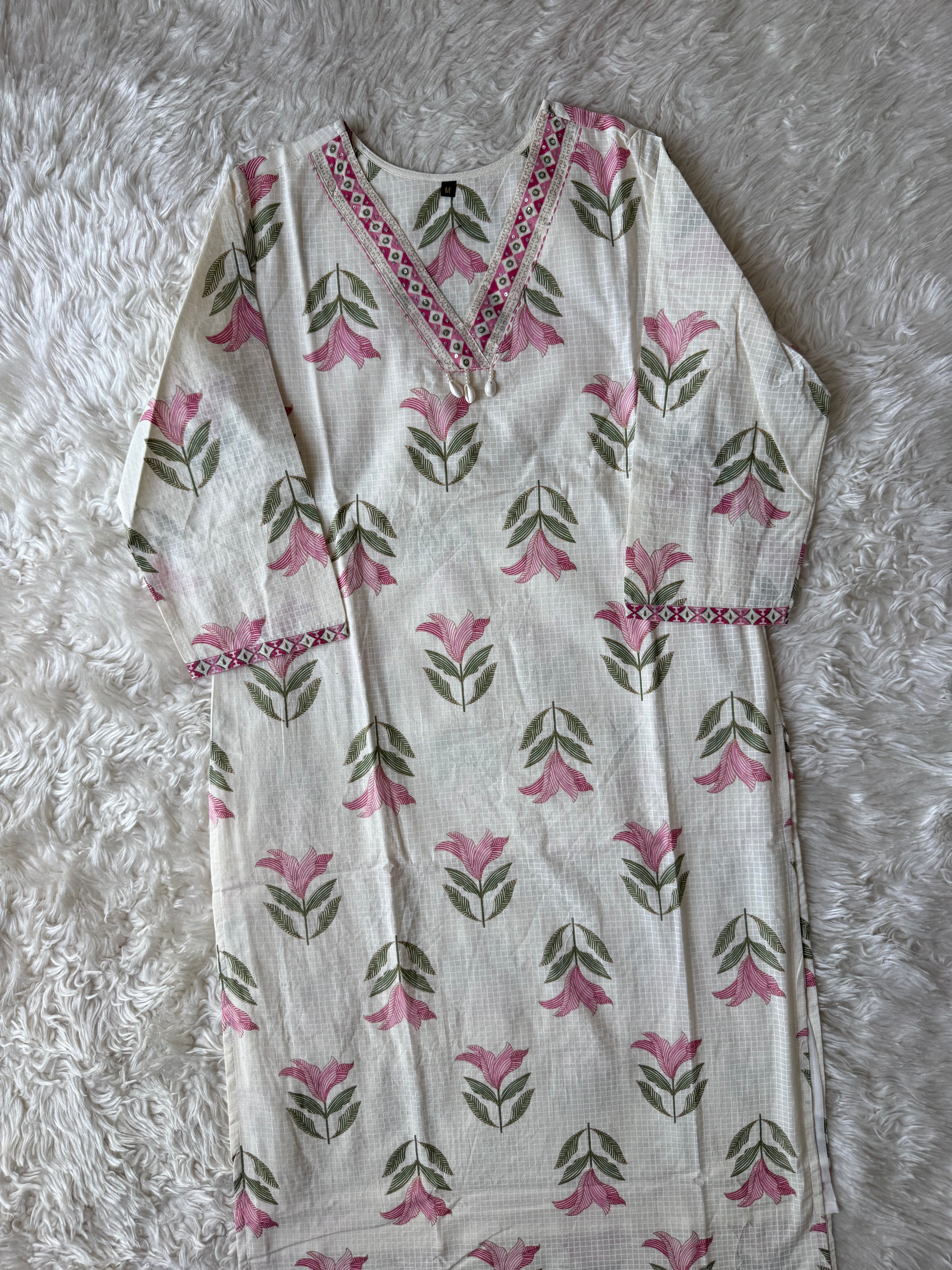Premium Cotton Kurti Pant Dupatta Set