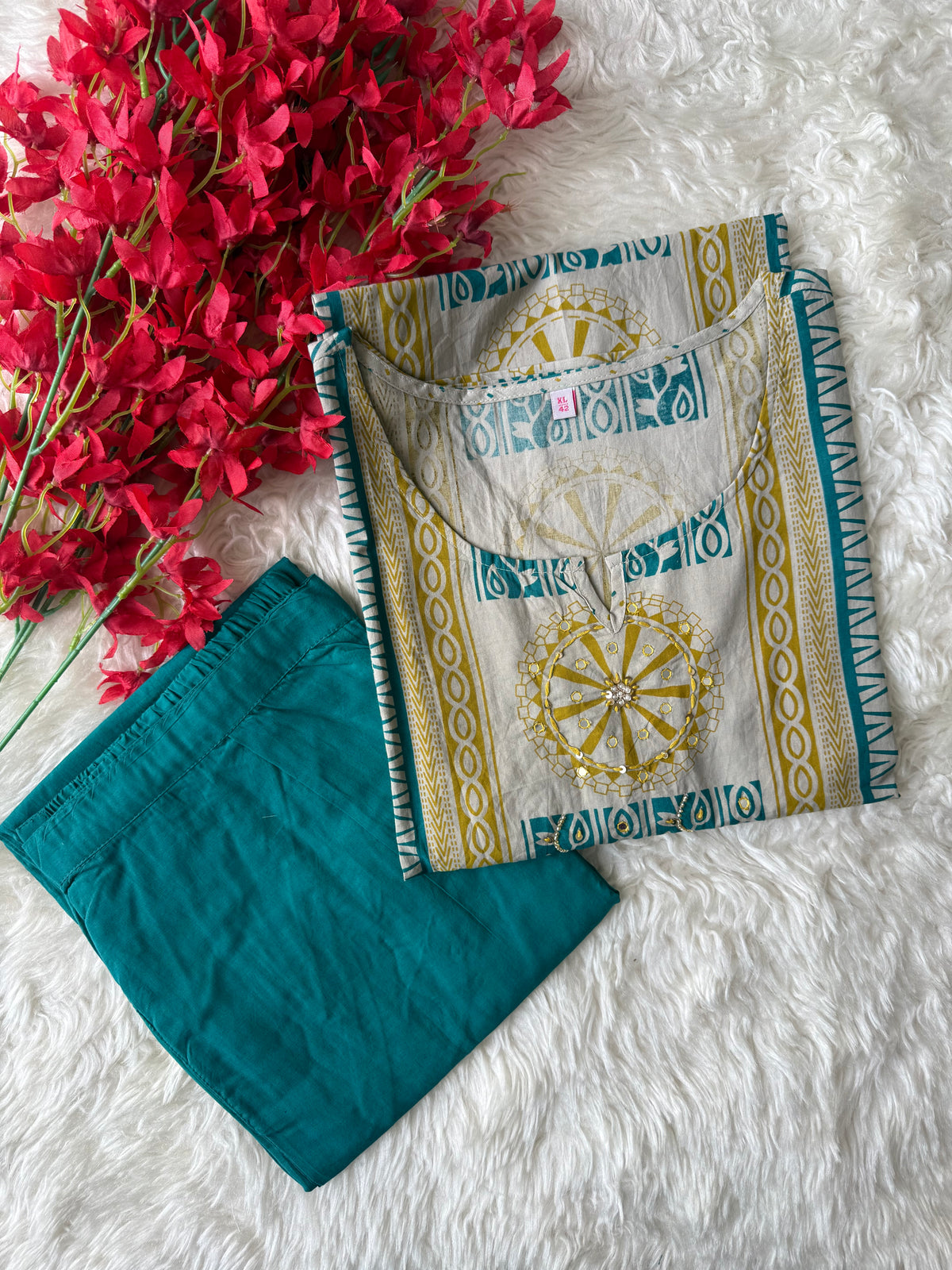Pure Cotton Kurti Pant Set
