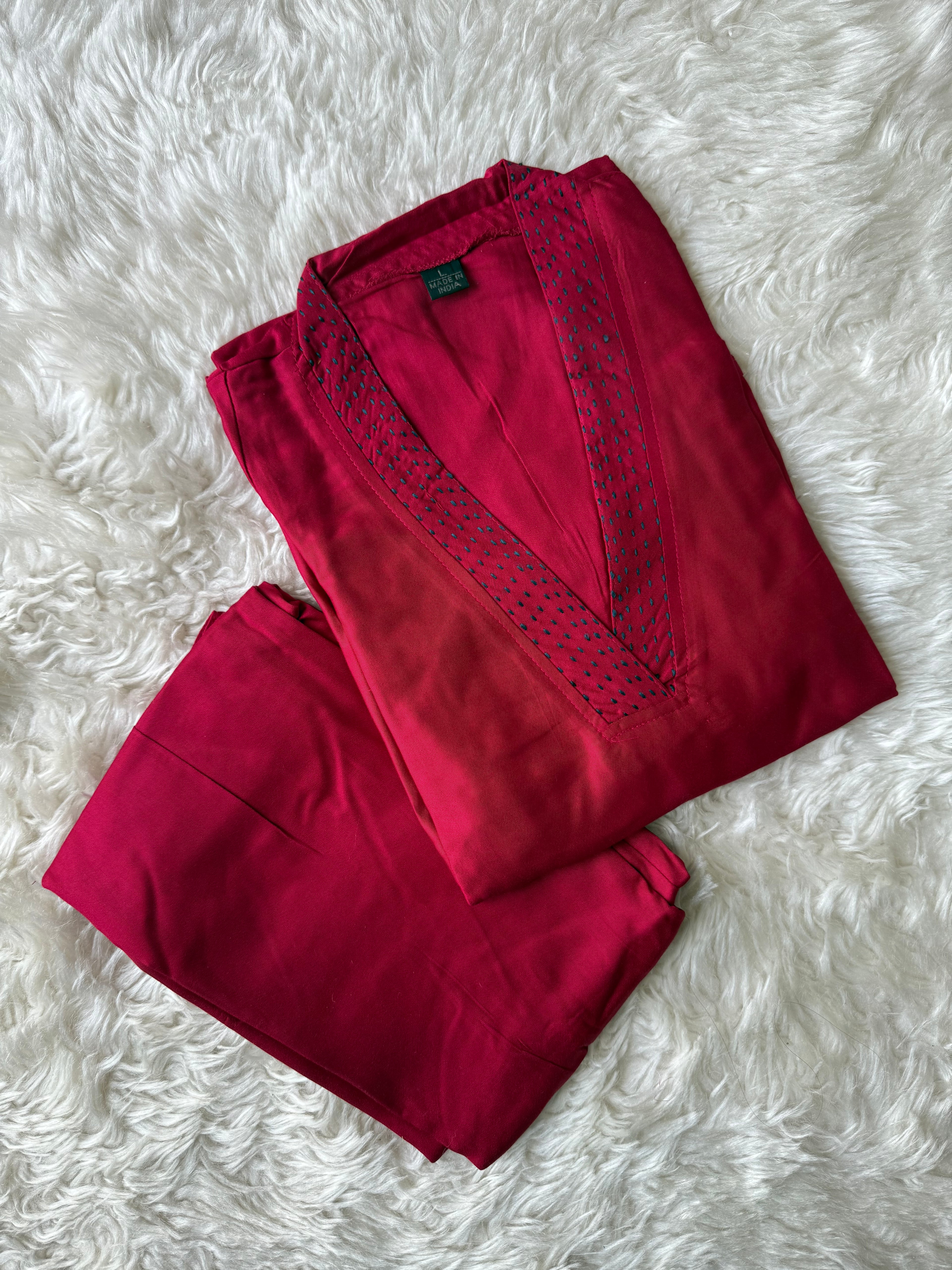 “Plus Size” Gazi Silk Kurti Plazo Set