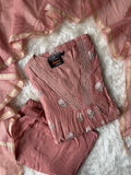 “Plus Size” Mul Chanderi Kurti Pant Dupatta Set