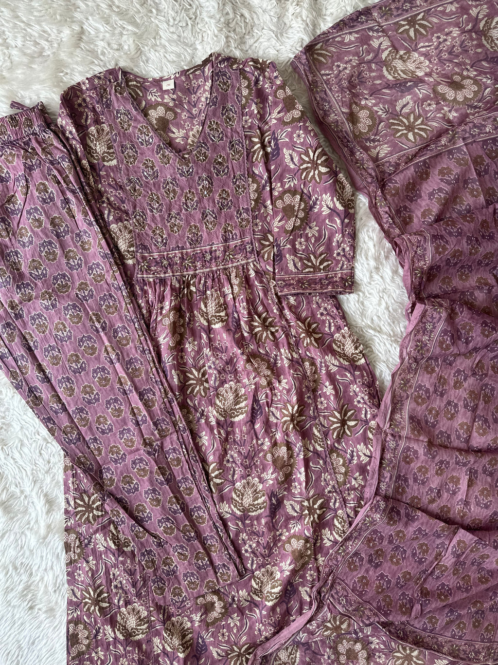 Premium Cotton Kurti Pant Dupatta Set